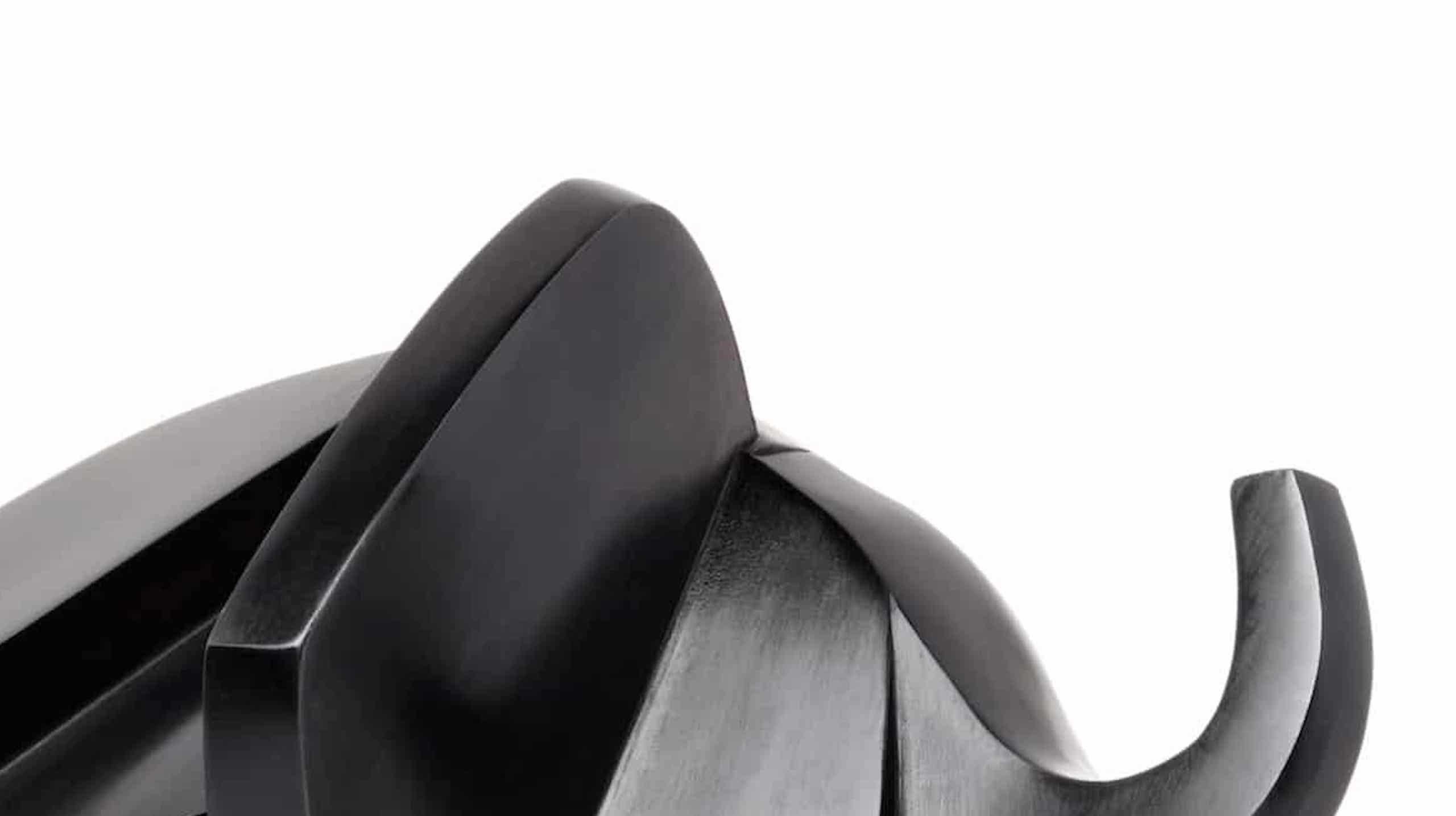 Kiotooki von Jacques Owczarek – schwarze Tier-Bronze-Skulptur eines Elefanten aus Tier im Angebot 4