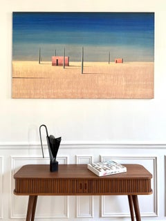 Kotakio by Jacques Owczarek - Animal bronze sculpture, cat, black, semi-abstract