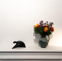 Takioaka by Jacques Owczarek - Animal bronze black sculpture of a turtle