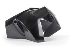 Tatshikio by Jacques Owczarek - Animal bronze sculpture, orangutan, geometric