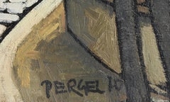„Pariser Stadtansicht 4“, signiertes Ölgemälde von Jacques Pergel