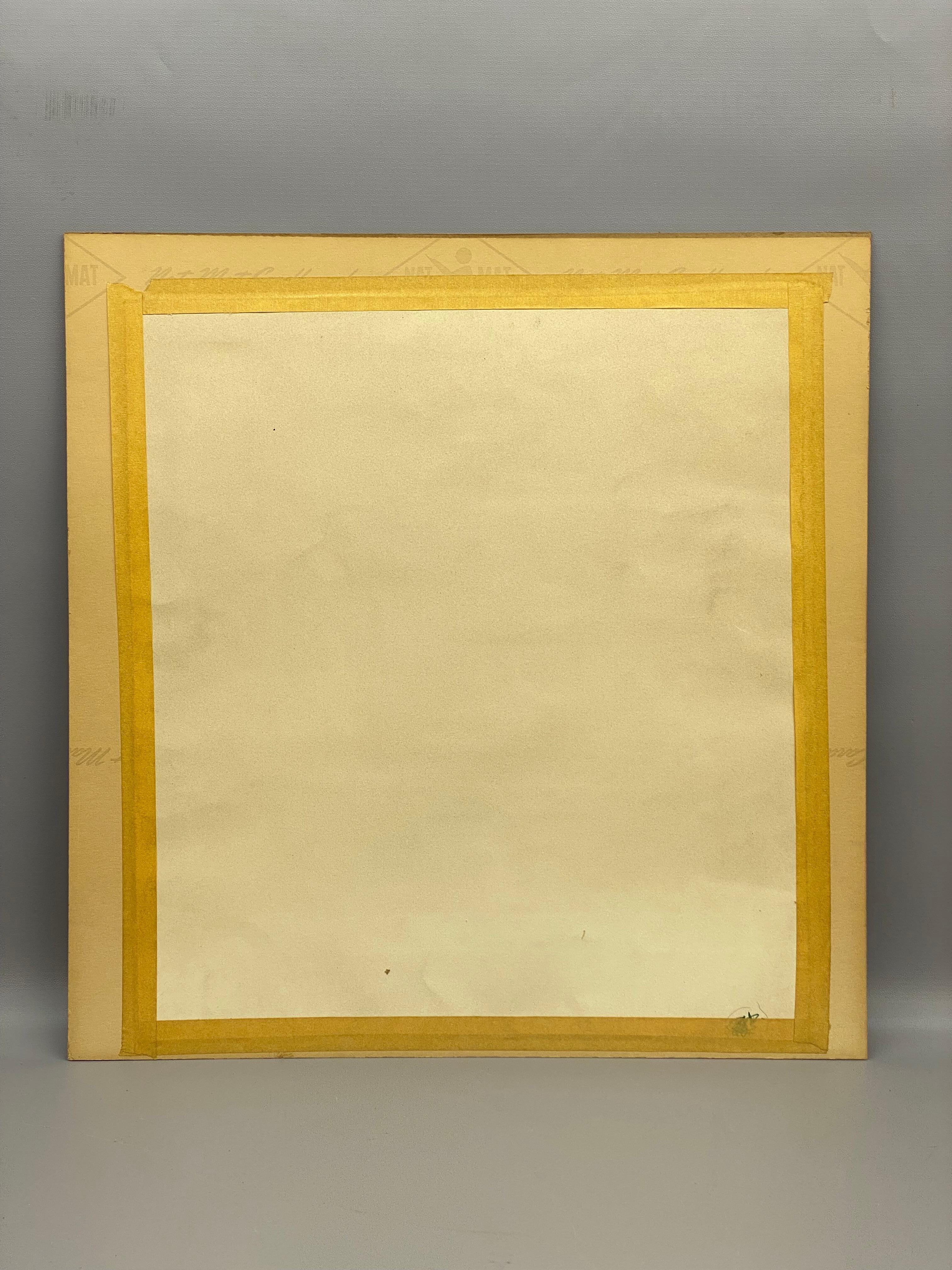 Jacques Petit Litografía modernista de un puerto francés, 1961 en venta 9