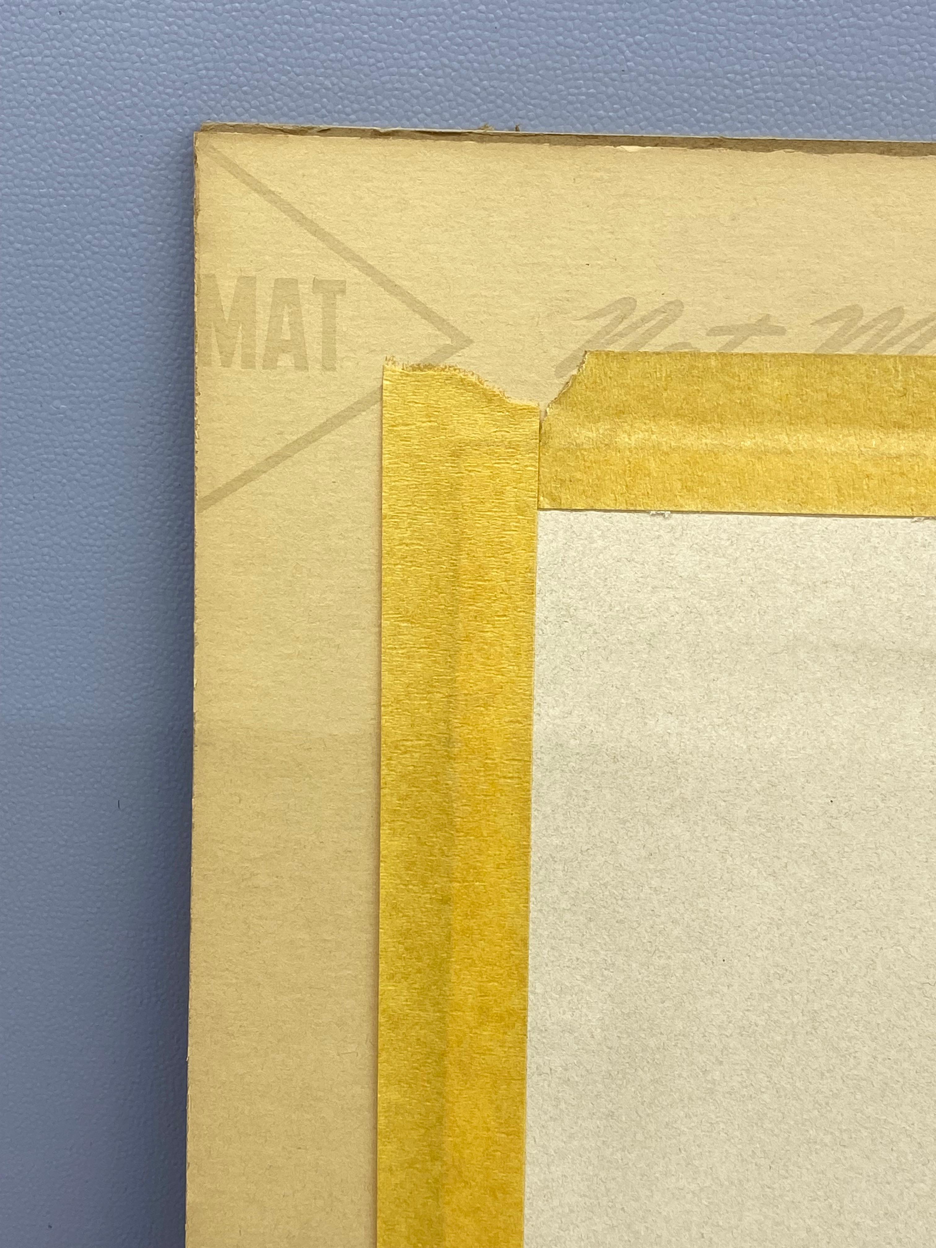 Jacques Petit Litografía modernista de un puerto francés, 1961 en venta 10