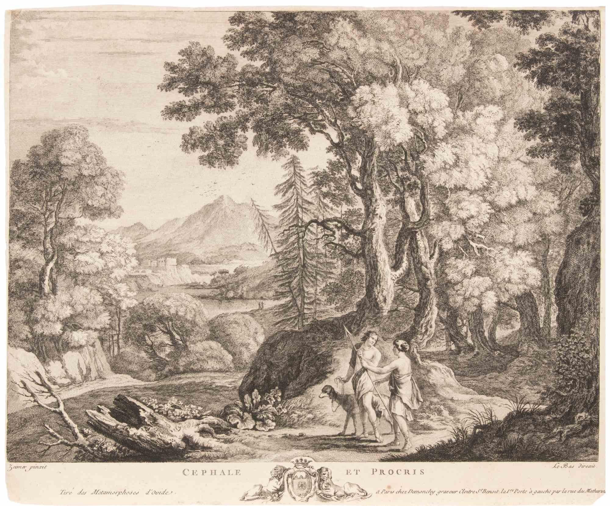 Etching realized in 1840 by Jacques-Philippe Le Bas (1707-1783) after Adam Elscheimer (1578-1610).

Published by Demonchy.

Image dimension: 20.6x25.7

Good condition.
