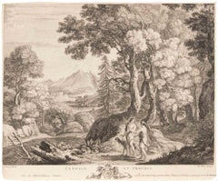 Céphale et Procris - Acquaforte di Jacques-Philippe Le Bas - 1740