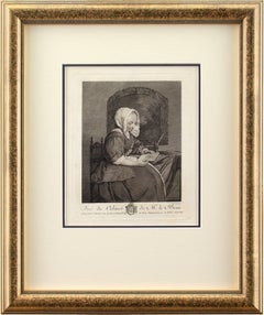 Jacques-Philippe Le Bas After Gerard Metsu, Portrait Of A Lady, Etching