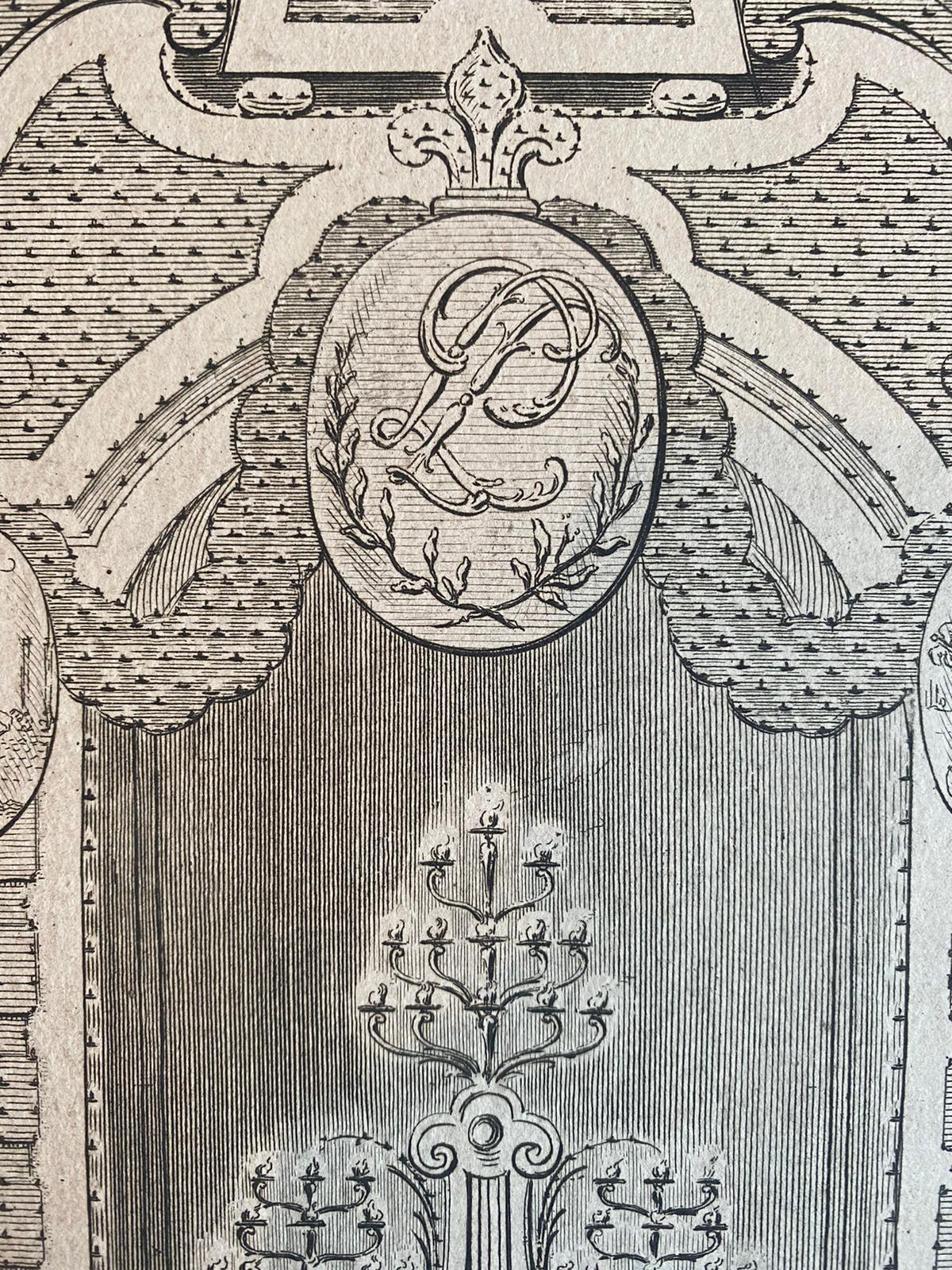 Engraved Jacques-Philippe Le Bas 