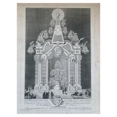Jacques-Philippe Le Bas „Die Illumination“ Gravur „Die Illumination“ 18. Jahrhundert