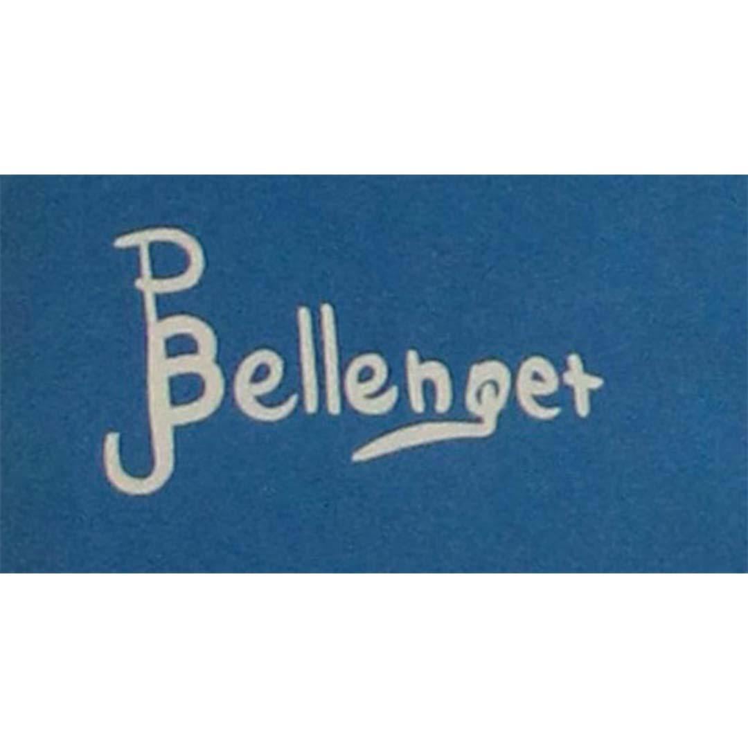 Circa 1945 original advertising poster for soft drink “SUD” - Bellenger - Blue Print by Pierre and Jacques Bellenger