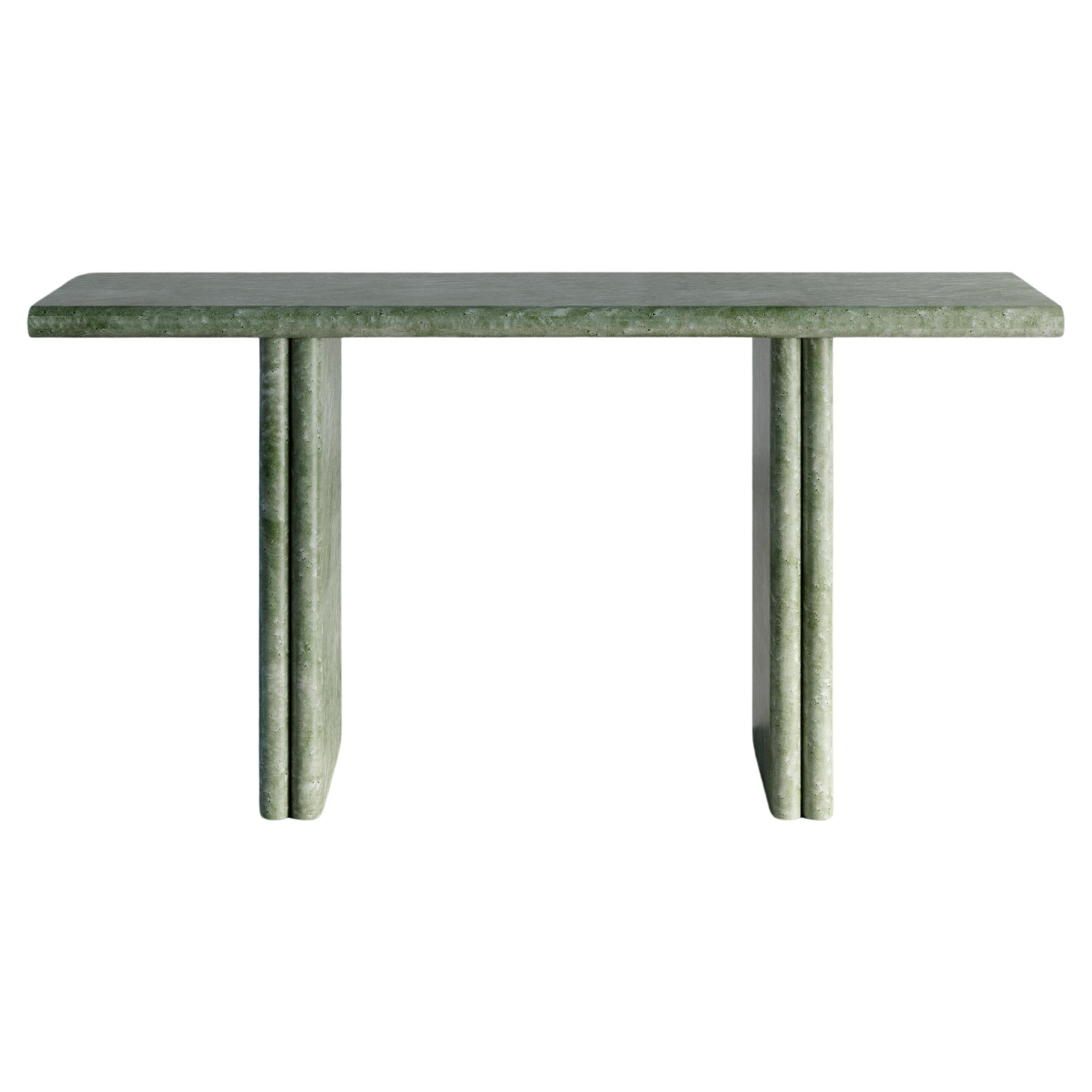 Jacques Pine Green Bird's Eye Maple Console Table by Fred and Juul