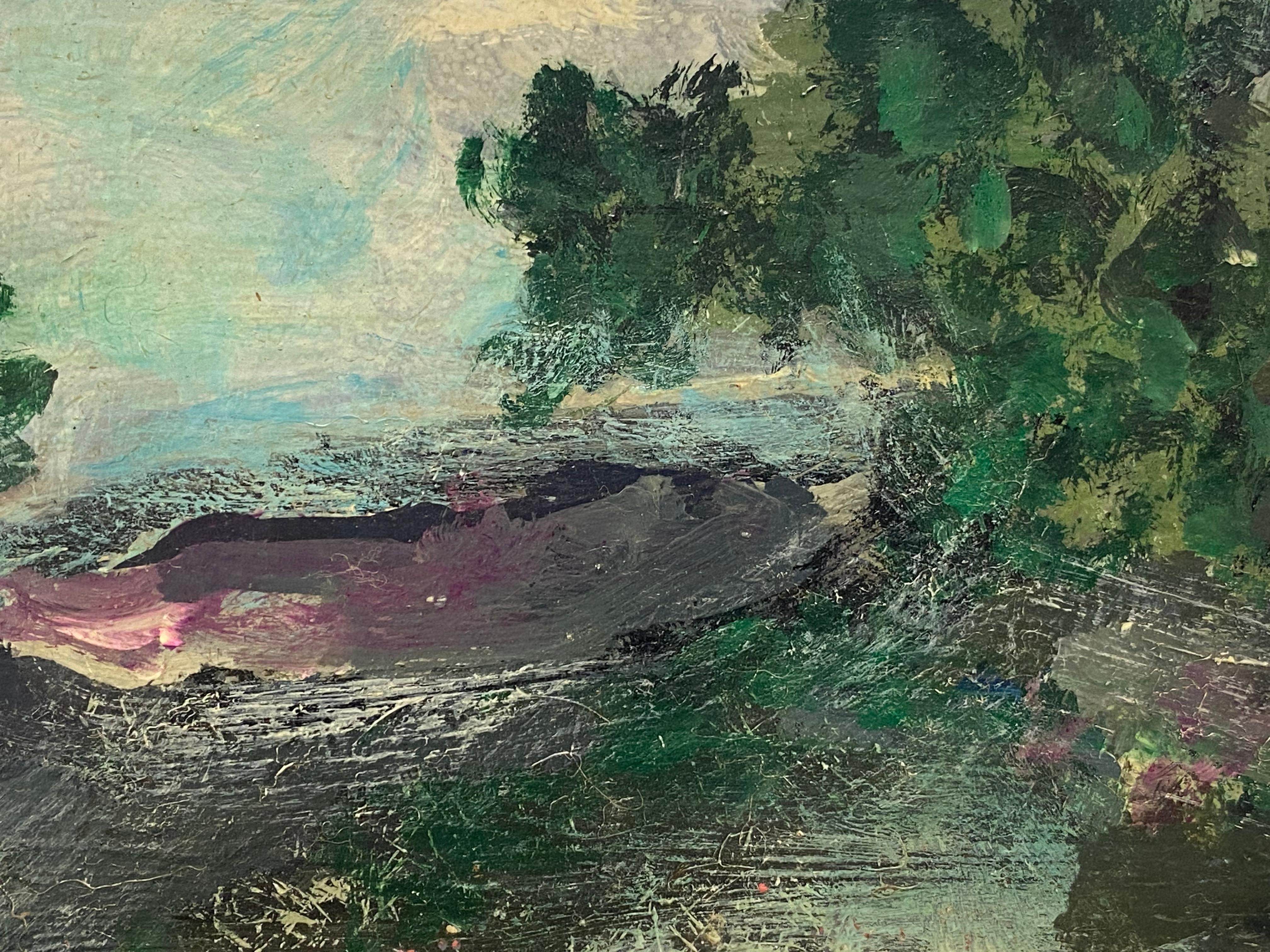 Jacques Pinon, Französisches expressionistisches Landschaftsgemälde (20. Jahrhundert) im Angebot