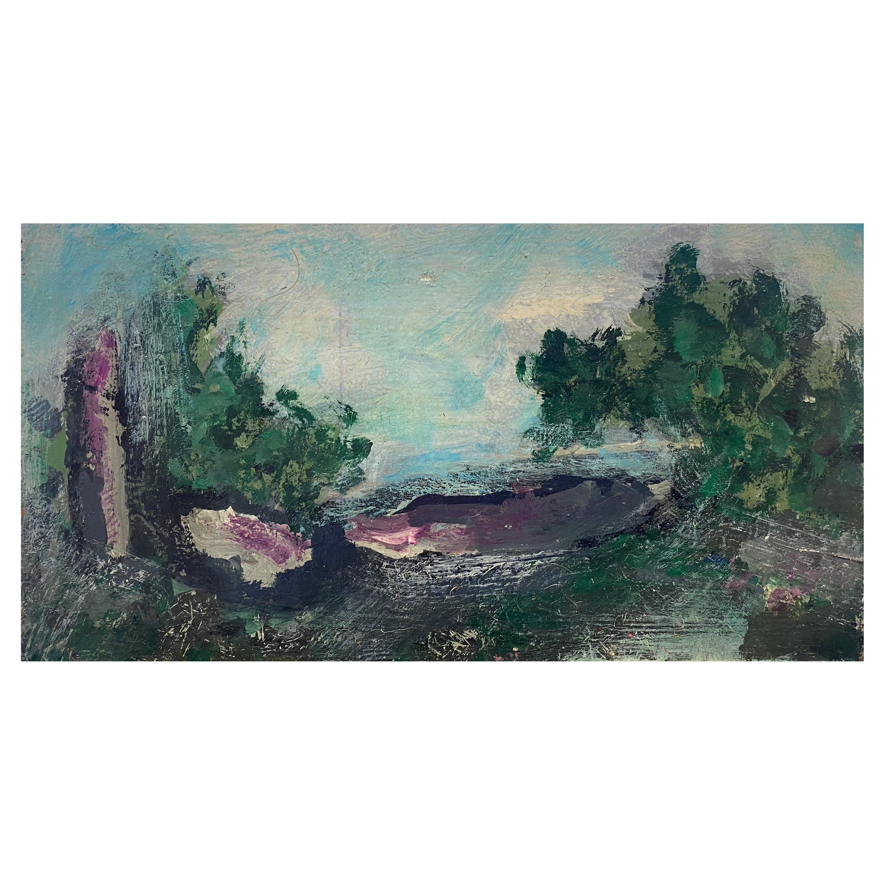 Jacques Pinon, Französisches expressionistisches Landschaftsgemälde