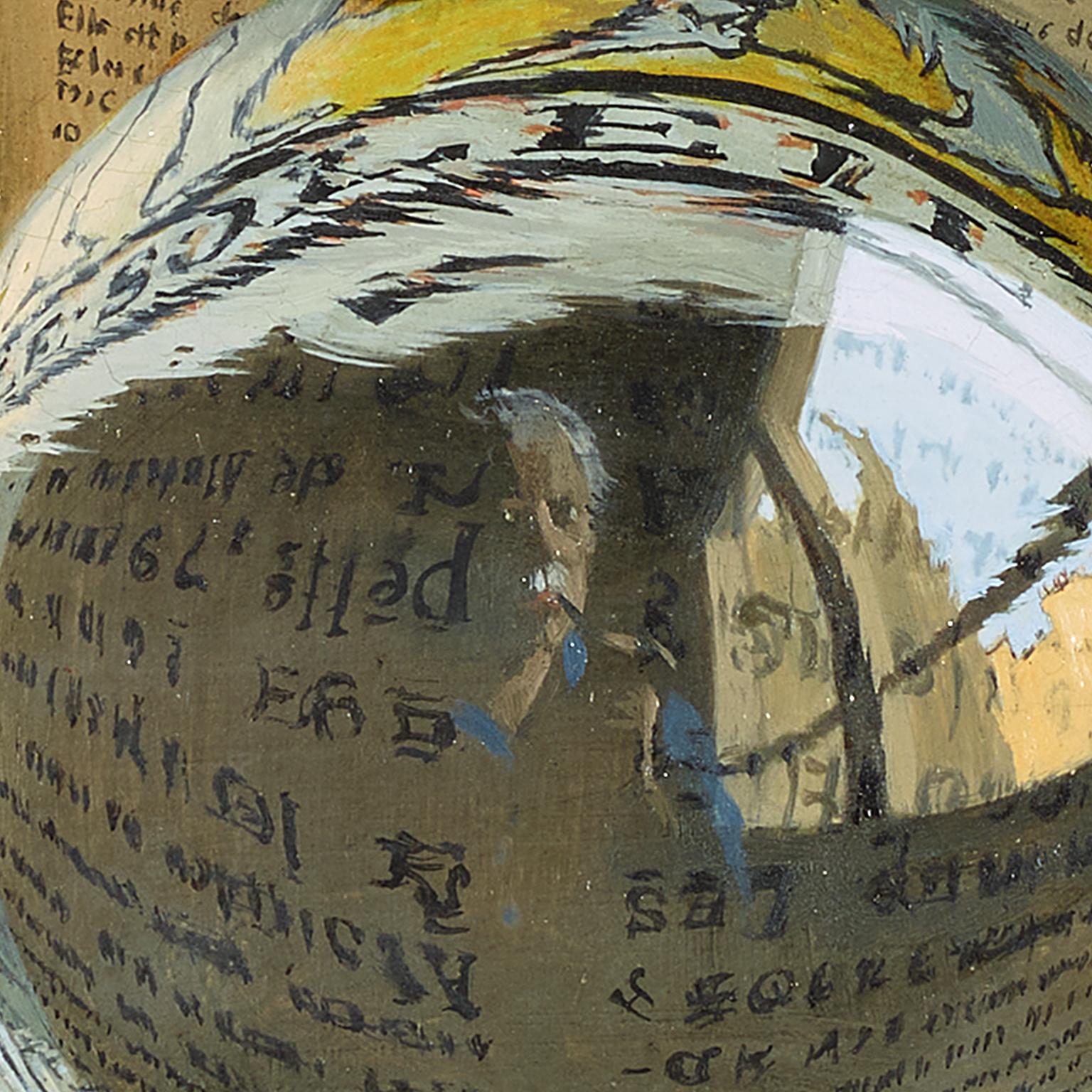 La Boule de Cristal . Trompe l'oeil hiperrealista - Painting Realista de Jacques Poirier