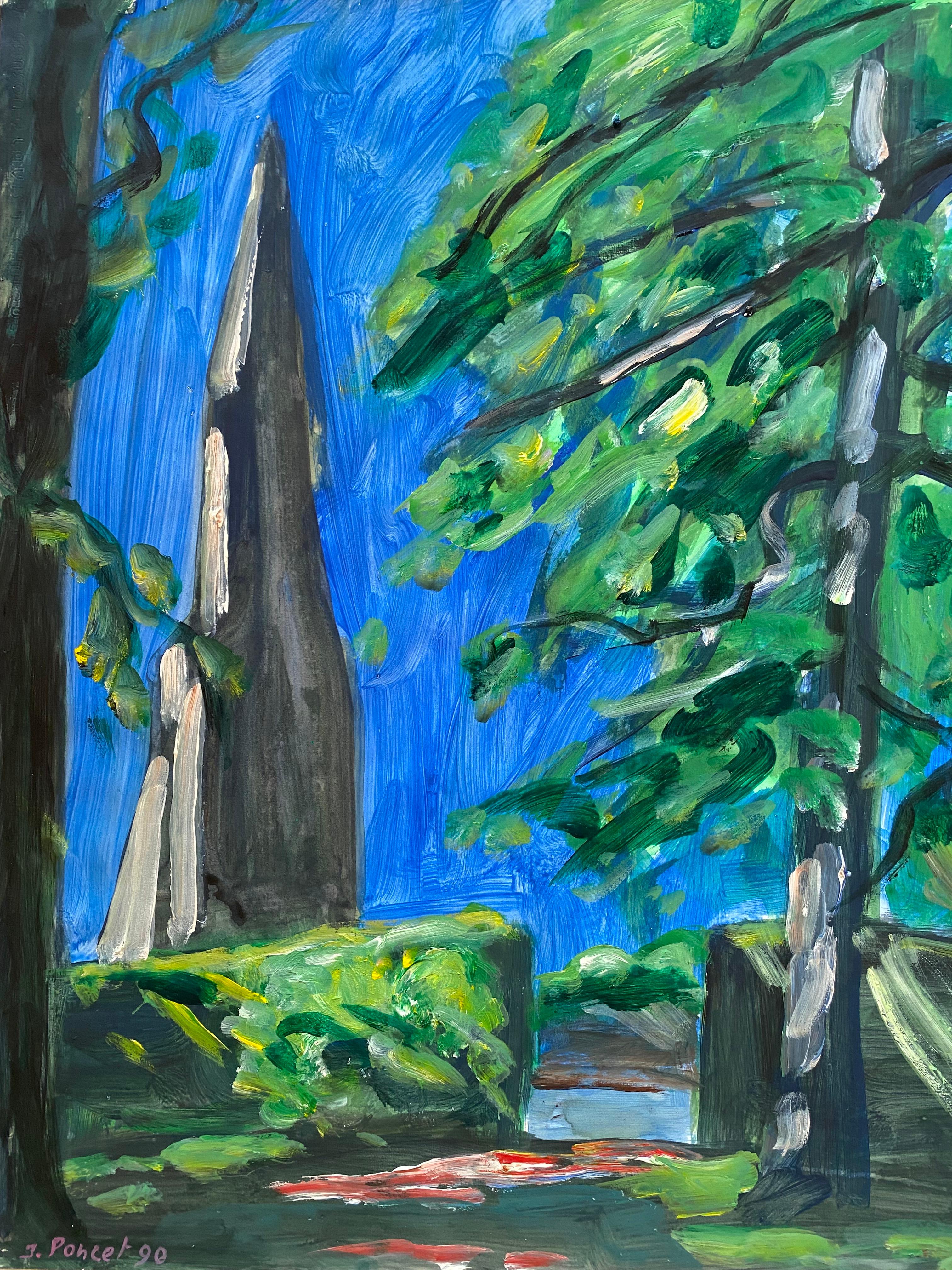 Jacques Poncet ( 1921-2012)
la flèche  
Acryl auf Leinwandpapier 
Signiert unten links und datiert 89
H 64,5 x B 50 cm 
490 Euro
Ref PM/ 12