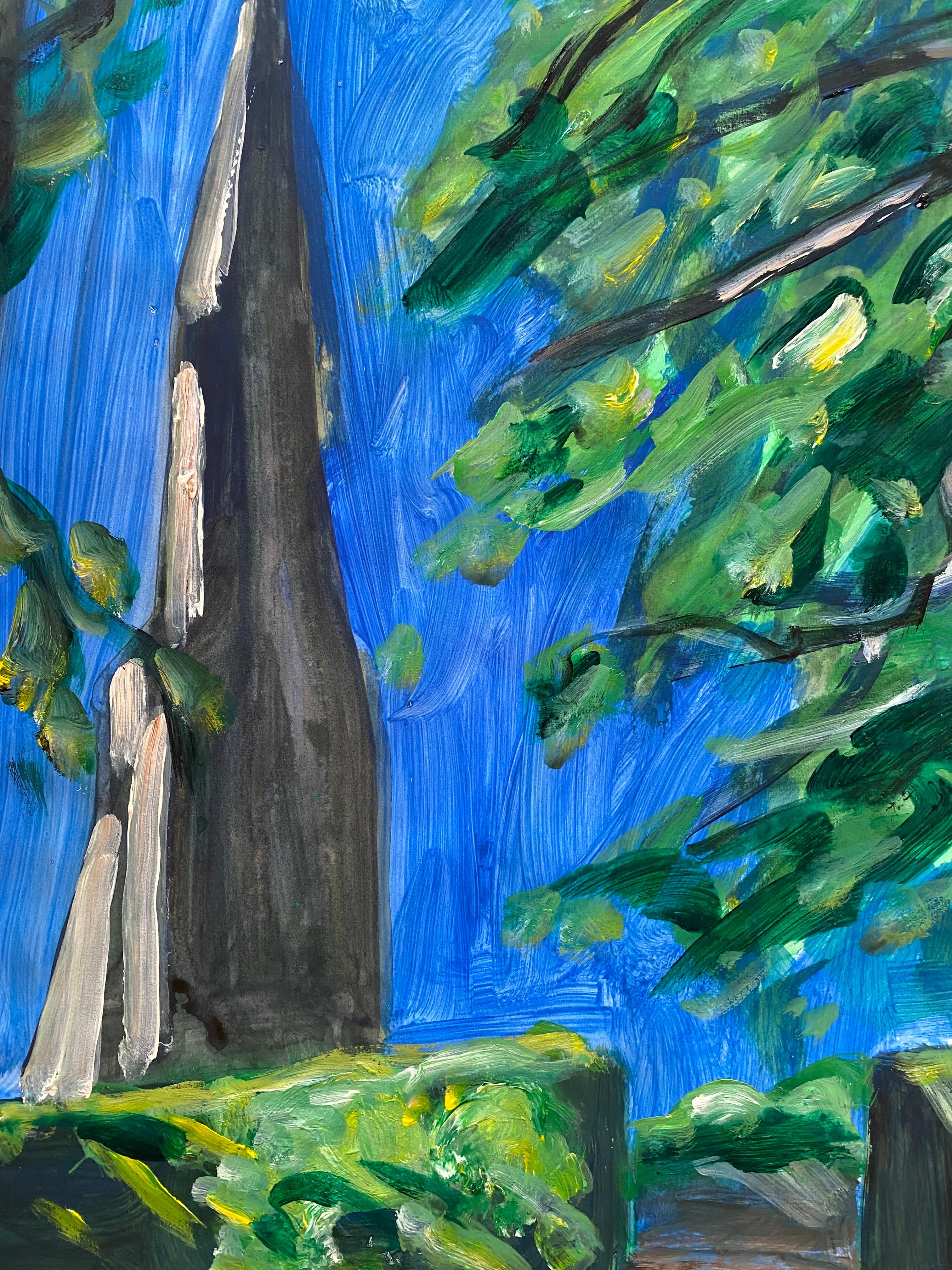 Jacques Poncet ( 1921-2012) 'la flèche  '  Acryl auf Leinwandpapier (Ende des 20. Jahrhunderts) im Angebot