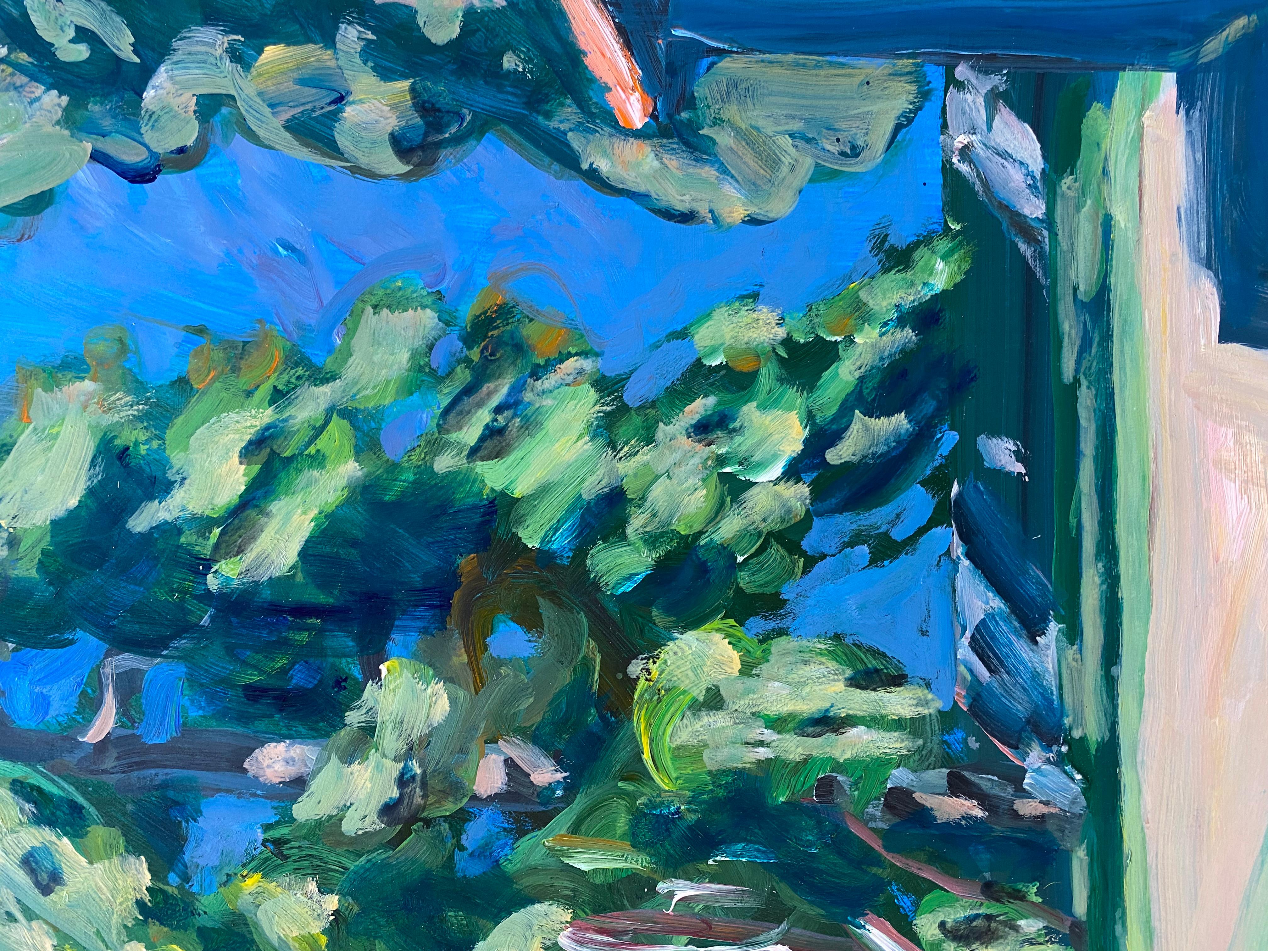 Jacques Poncet ( 1921-2012)
die schattige Terrasse 
Acryl auf Leinwandpapier 
Signiert unten links und datiert 89
H 64,5 x B 50 cm 
490 Euro
Ref PM/ 12