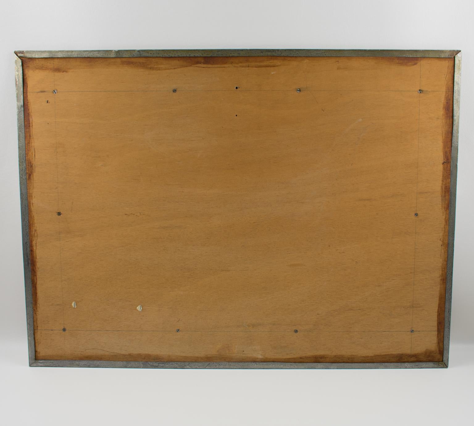 Veleros Brutalistas Panel Mixto de Metal Art montado en la pared de Jacques Potage en venta 15