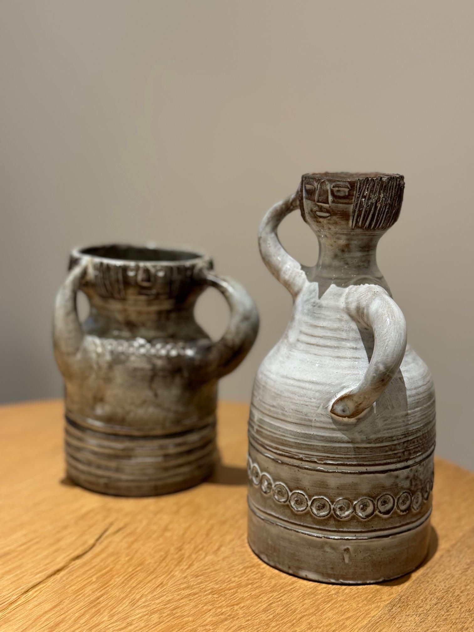 Jacques Pouchain Atelier Dieulefit Pair of Ceramic Vases 