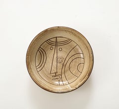 Jacques Pouchain, Ceramic Bowl, Atelier Dieulefit, 1960, Signed: 'Pouchain'
