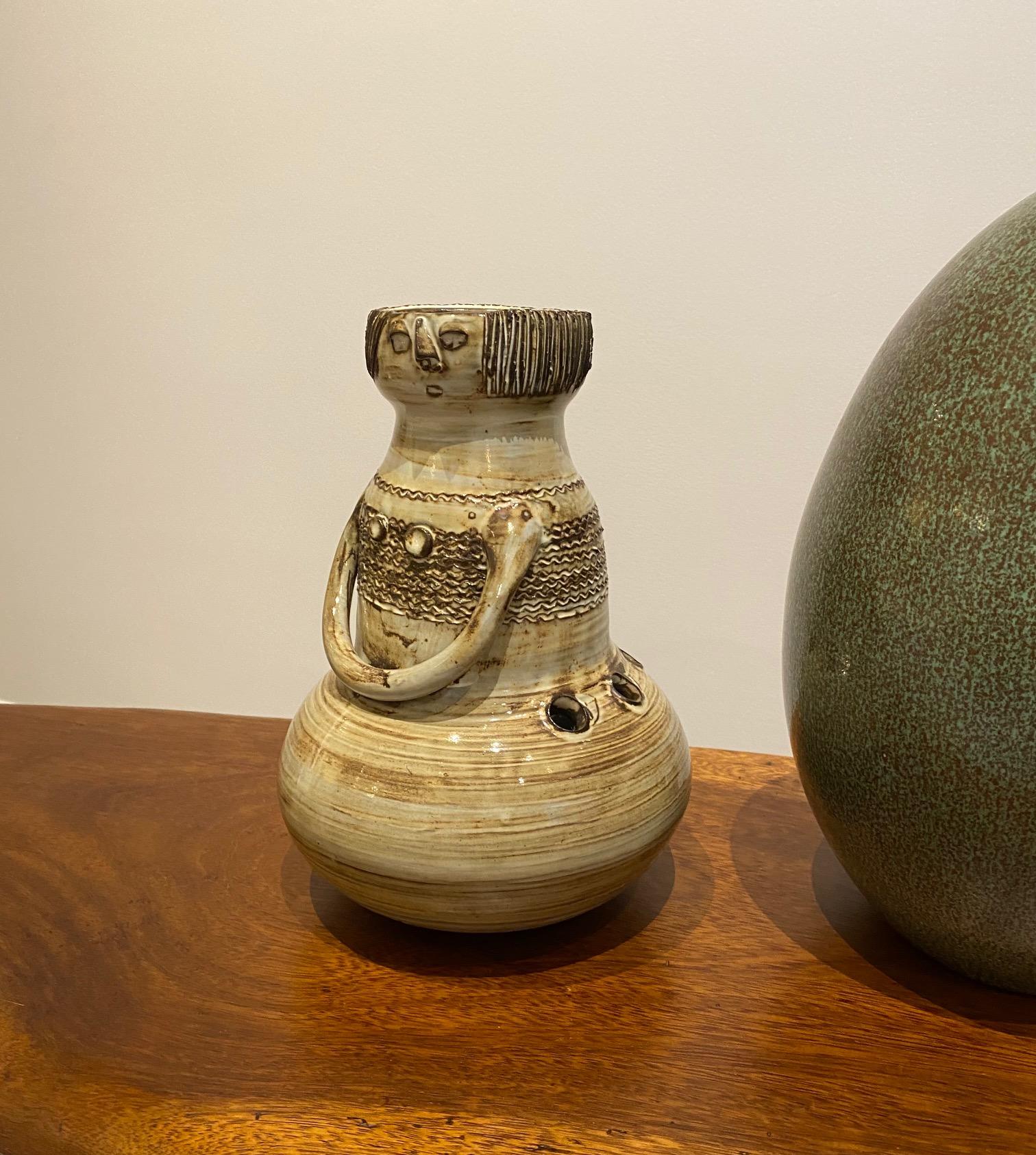 Jacques Pouchain (1927-2015) French painter and ceramicist
Ceramic figure vase 