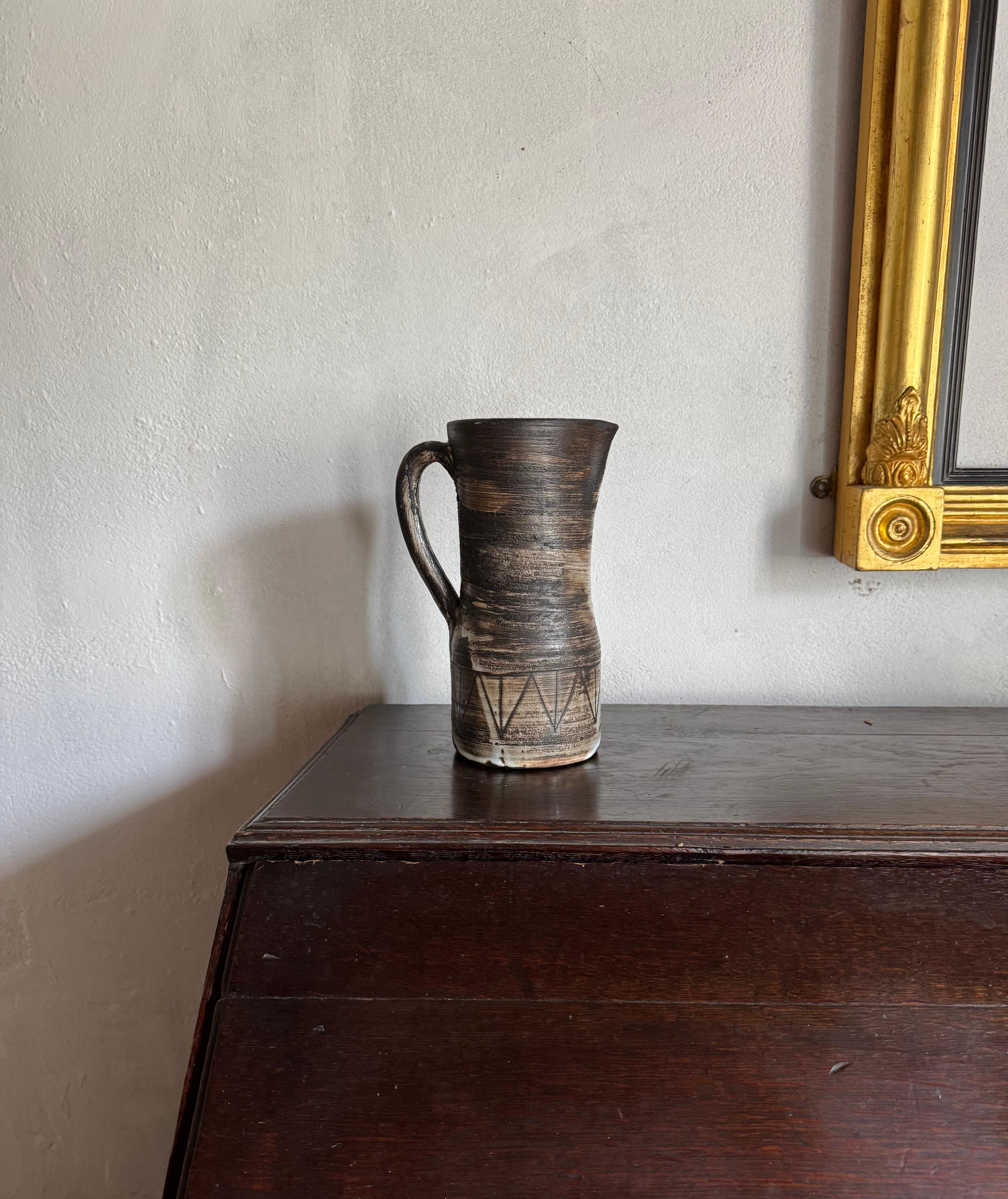 Jacques Pouchain für Dieulefite Krugvase (Moderne der Mitte des Jahrhunderts) im Angebot