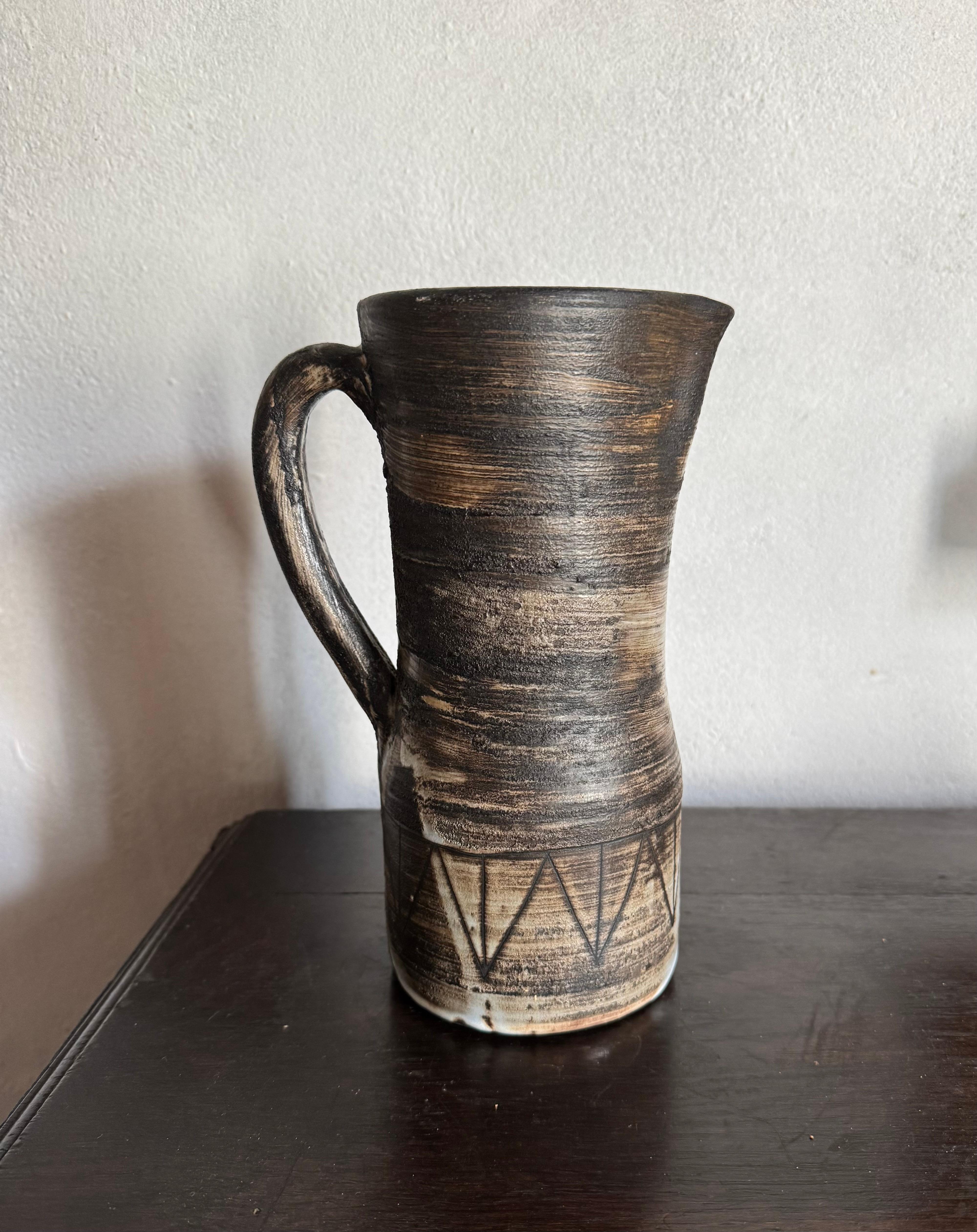 Jacques Pouchain für Dieulefite Krugvase (Französisch) im Angebot