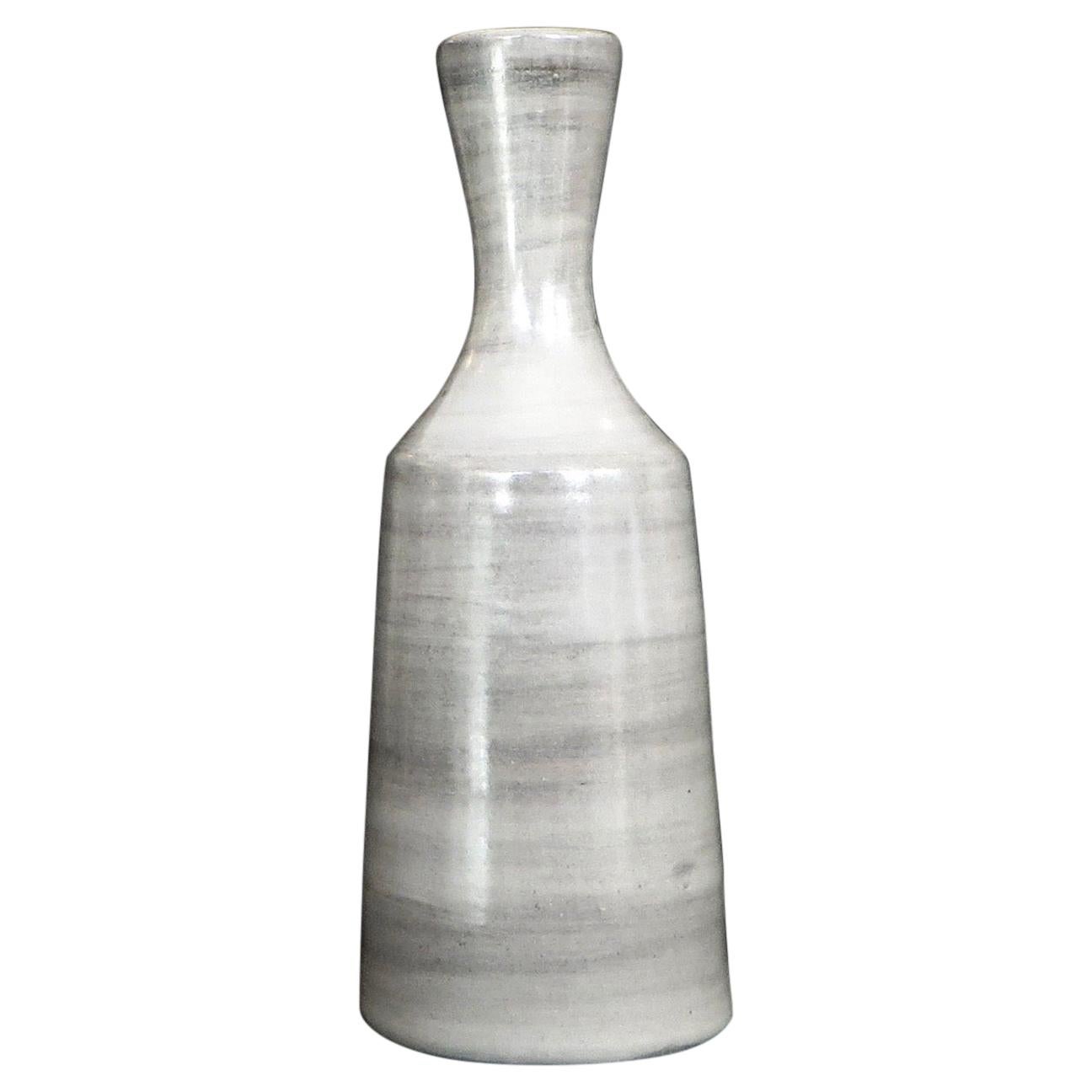 Jacques Pouchain French Artist Gray Ceramic Vase