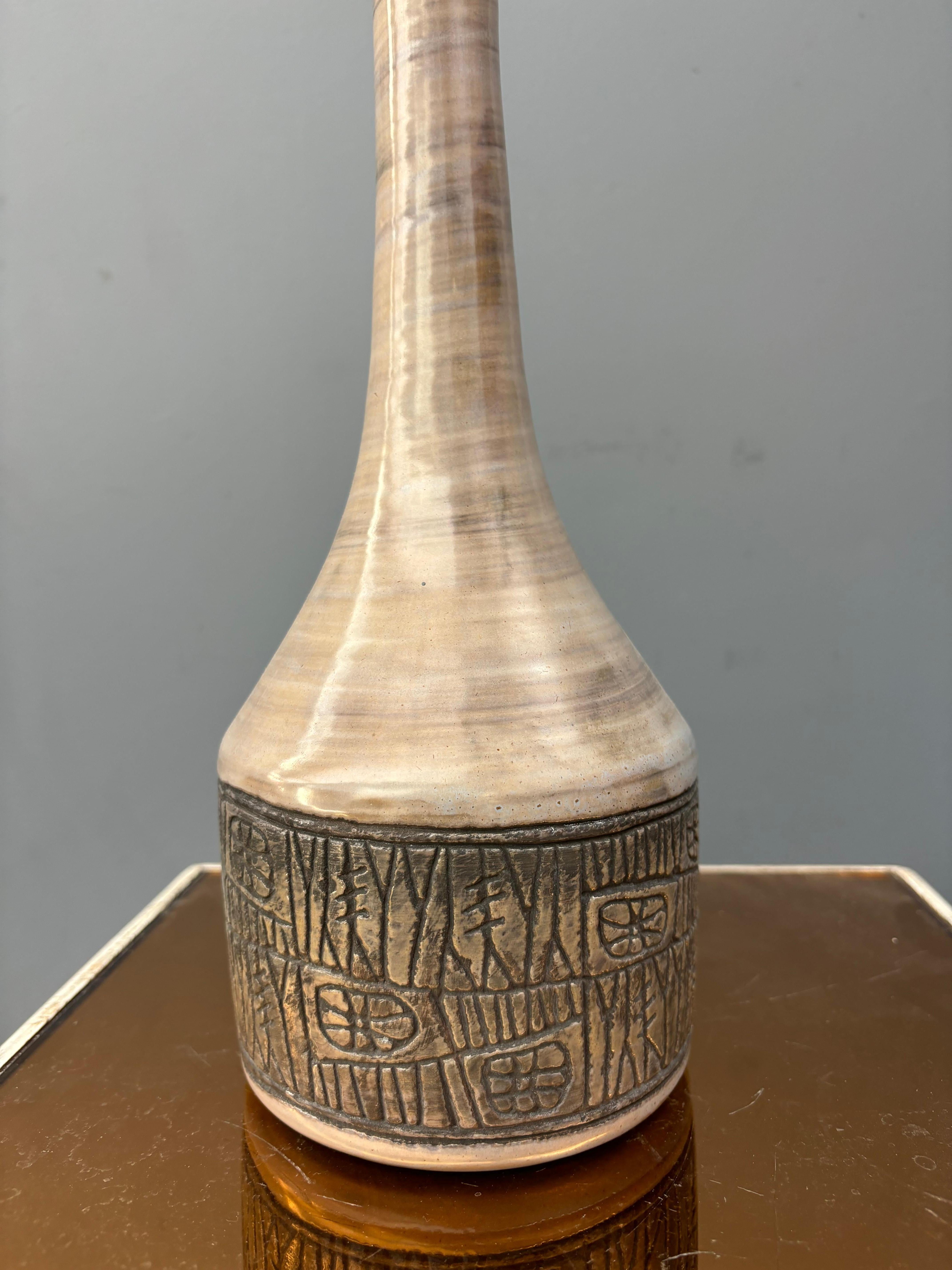 Ceramic Jacques Pouchain vase For Sale