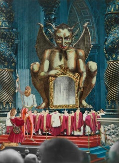 „Le Théâtre Faustien“ in San Giovanni in Laterano, surrealistische Collage, 1960er Jahre