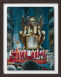 Le Théâtre Faustien à Saint-Jean-de-Latran, collage surréaliste, années 1960