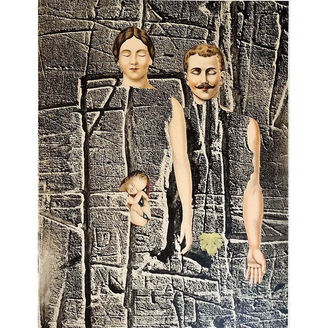 Plakat für die Ausstellung der Collagen von Jacques Prévert in der Galerie Knoedler im Angebot 2