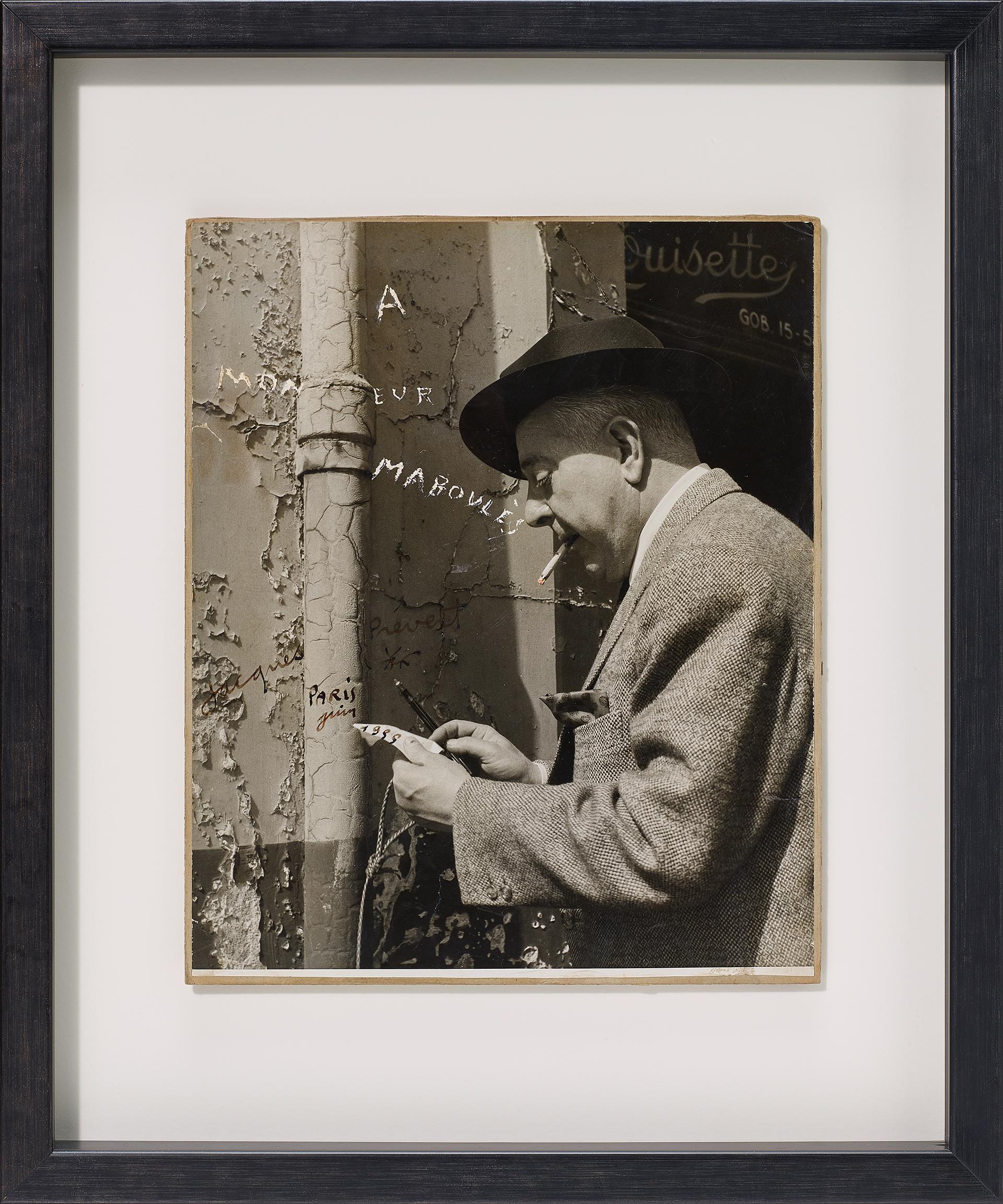 Jacques Prévert Figurative Print - Prévert de Profil . PARIS .