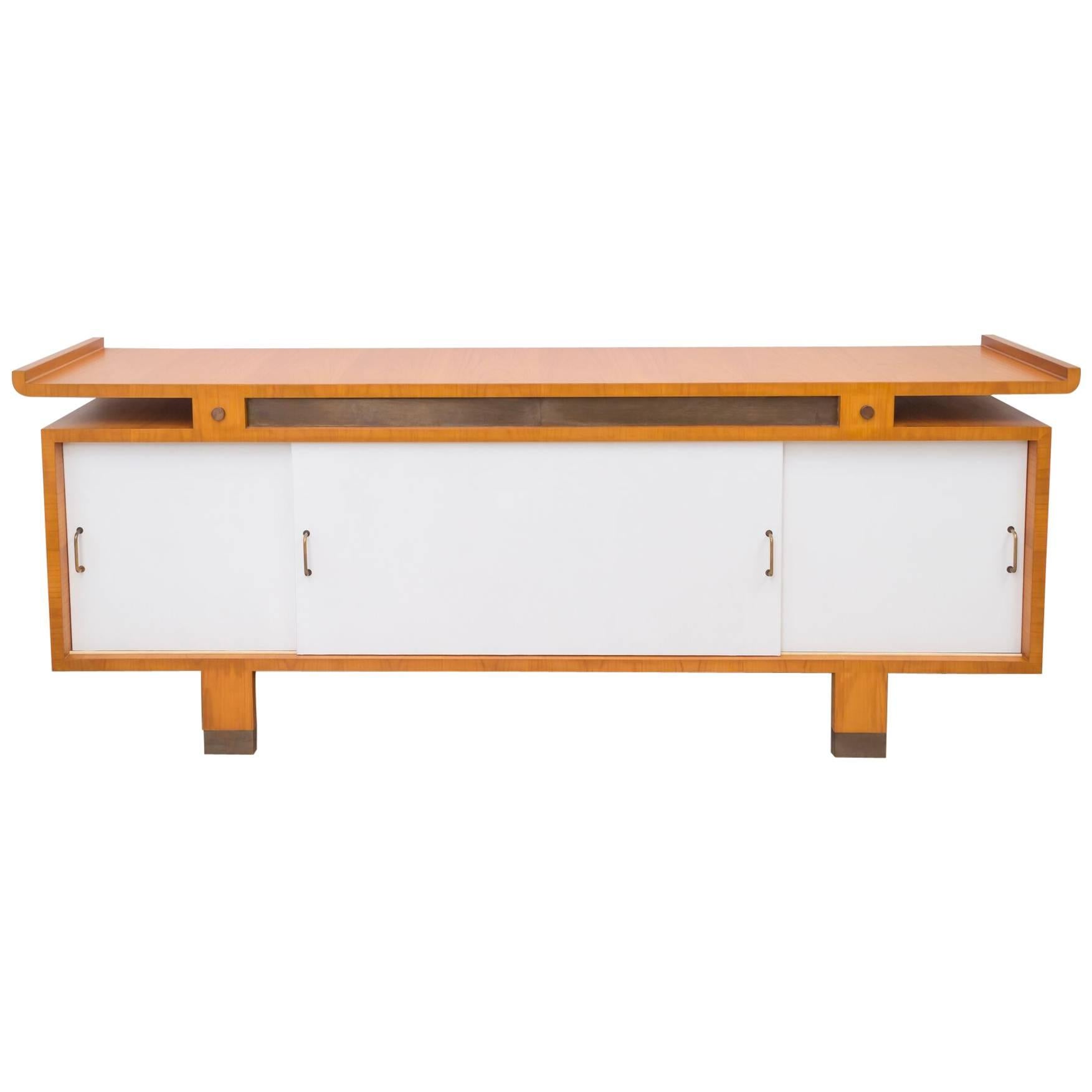 Jacques Quinet Cherrywood Sideboard For Sale