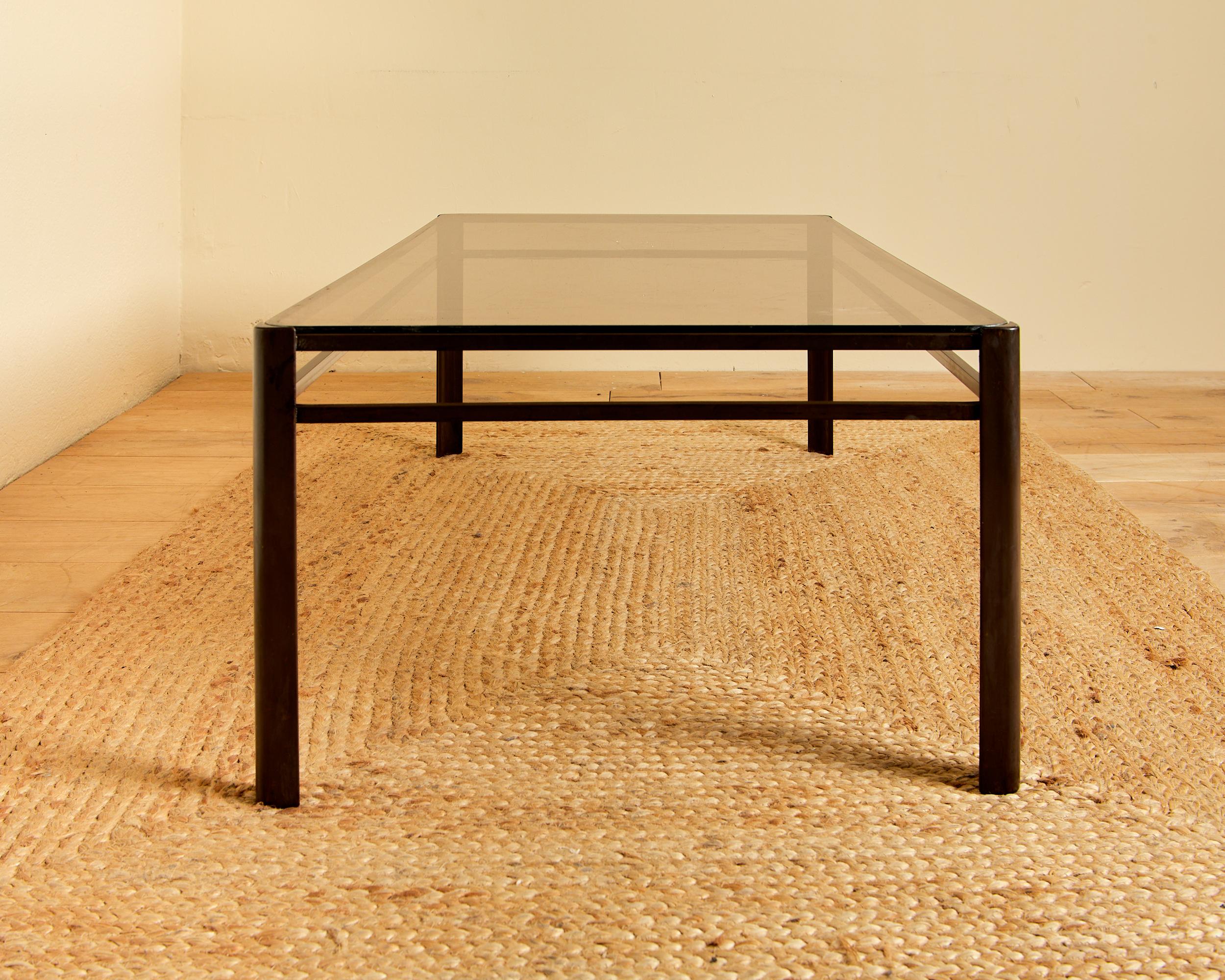 Jacques Quinet for Mallabert, coffee table, bronze, circa 1970, France. 2