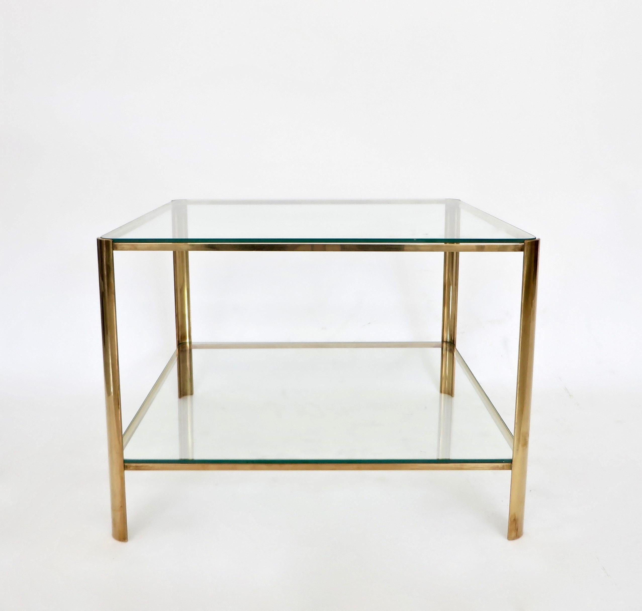 Mid-Century Modern Jacques Quinet French Bronze Side or Coffee Table Maison Malabert