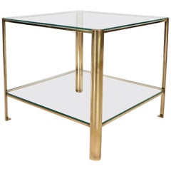 Jacques Quinet French Bronze Side Table for Maison Malabert Signed Broncz