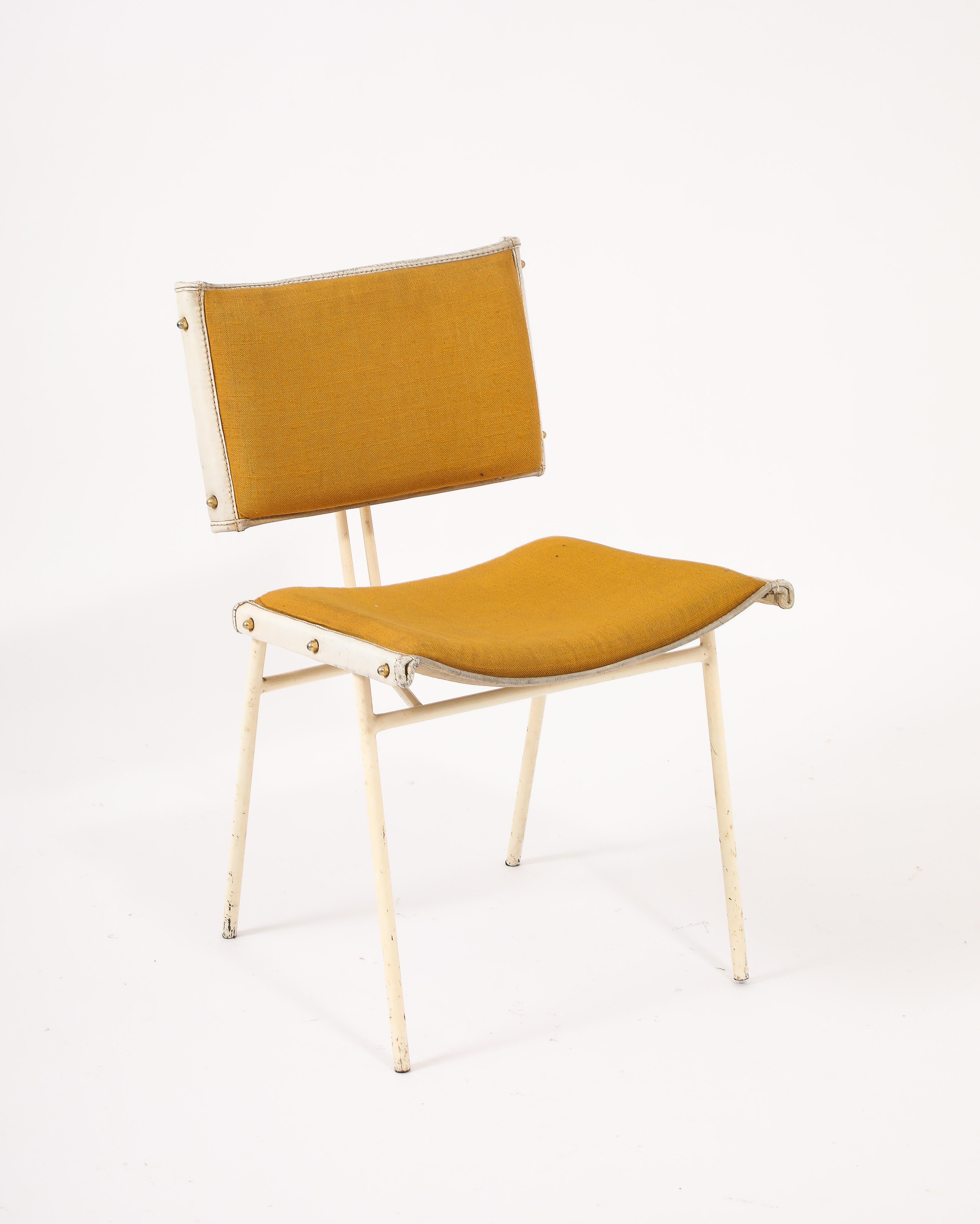 Jacques Quinet Marigold Esszimmerstühle, Frankreich 1950er Jahre im Angebot 6