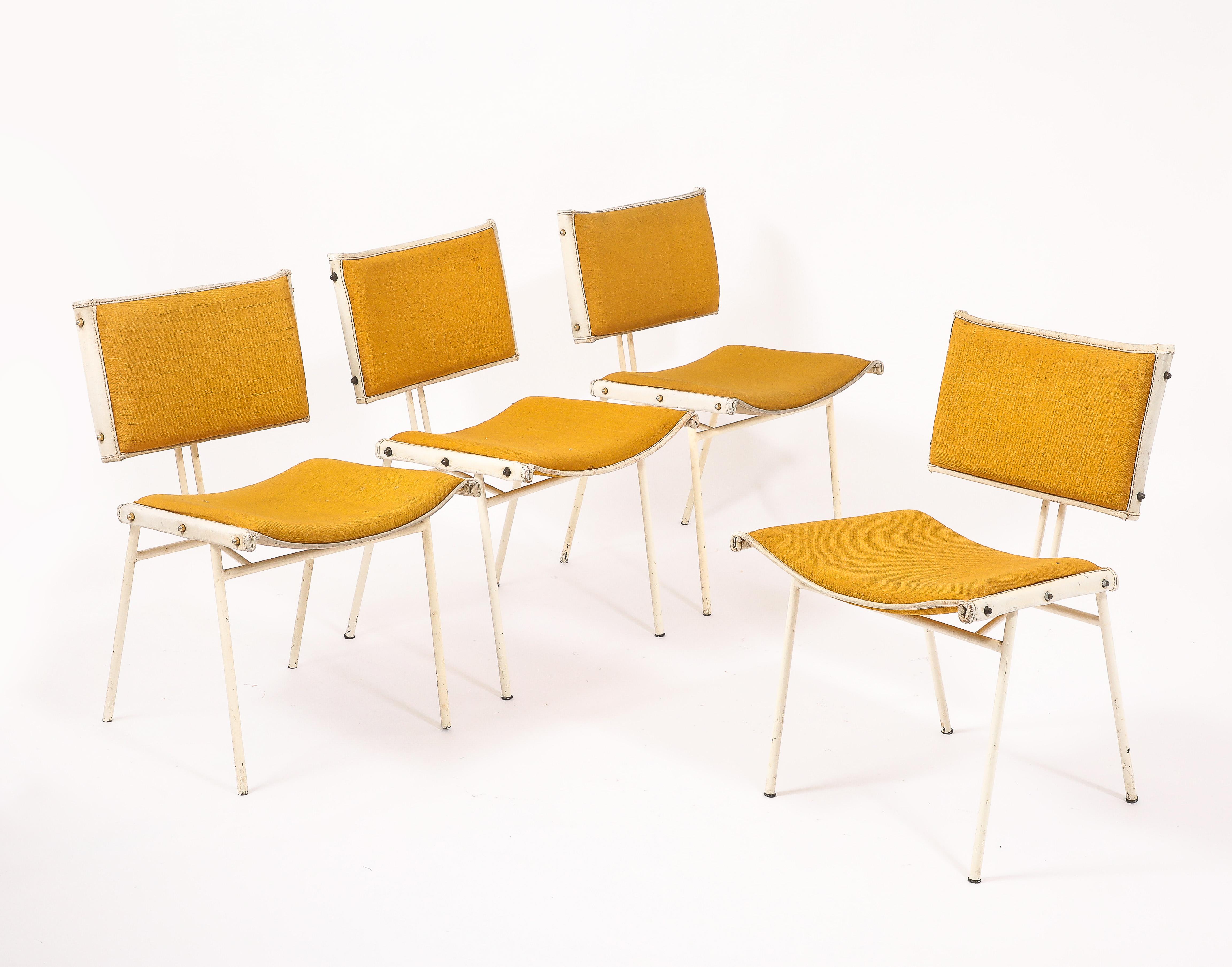 Jacques Quinet Marigold Esszimmerstühle, Frankreich 1950er Jahre im Angebot 9