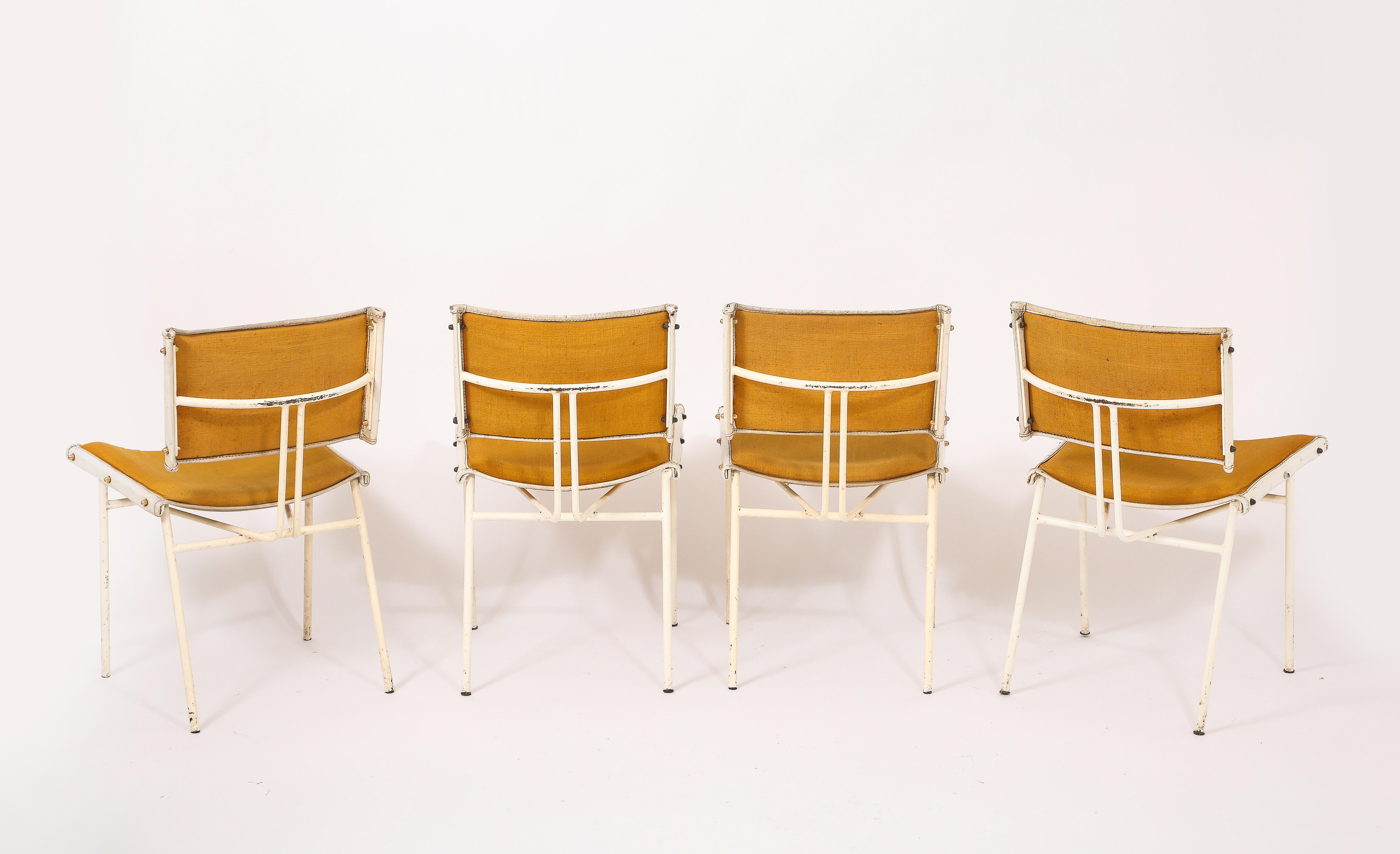 Jacques Quinet Marigold Esszimmerstühle, Frankreich 1950er Jahre im Angebot 10