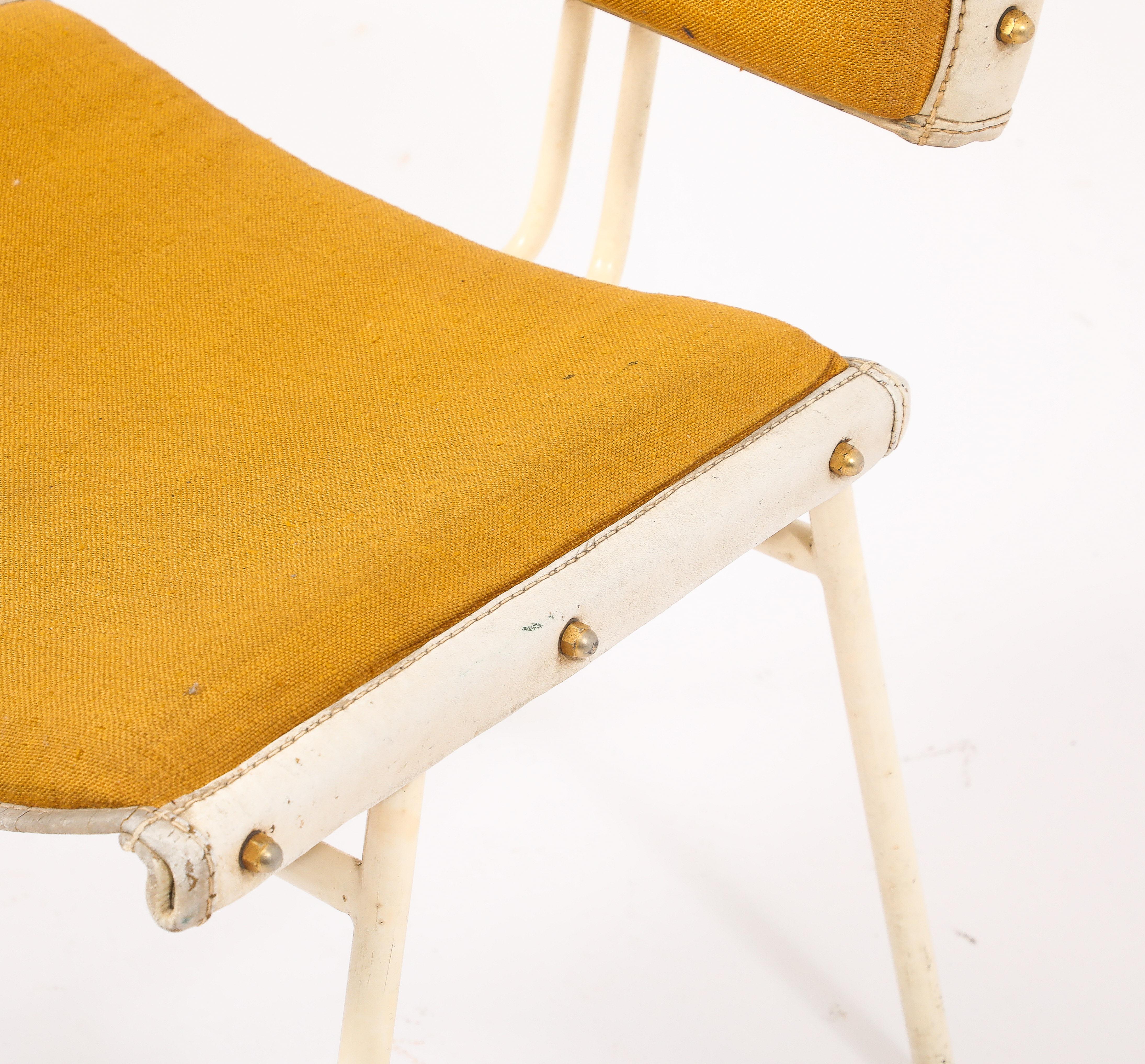 Jacques Quinet Marigold Esszimmerstühle, Frankreich 1950er Jahre (Französisch) im Angebot