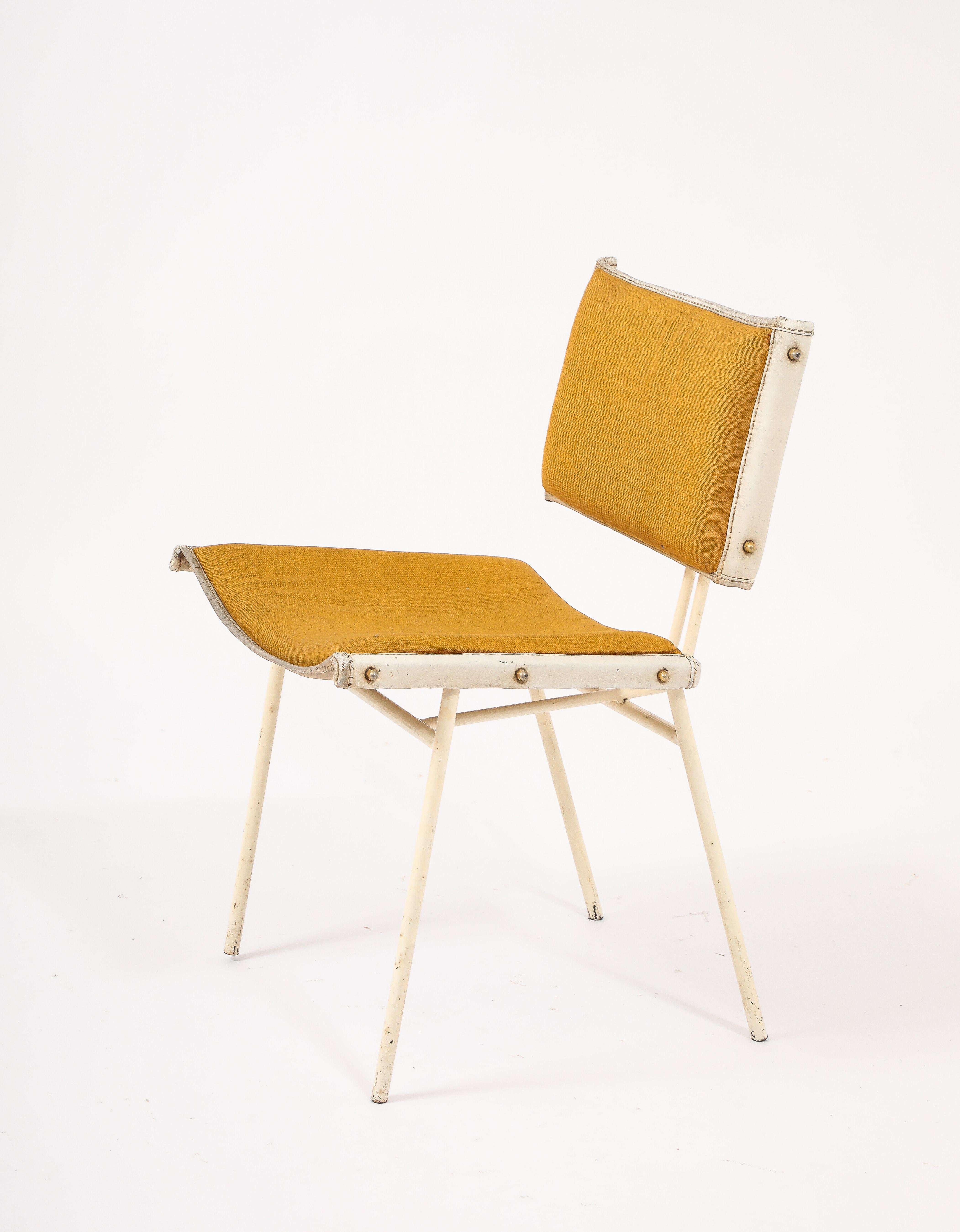 Jacques Quinet Marigold Esszimmerstühle, Frankreich 1950er Jahre im Zustand „Gut“ im Angebot in New York, NY