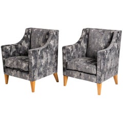 Jacques Quinet, Pair of Armchairs, France, Mid-20th Century