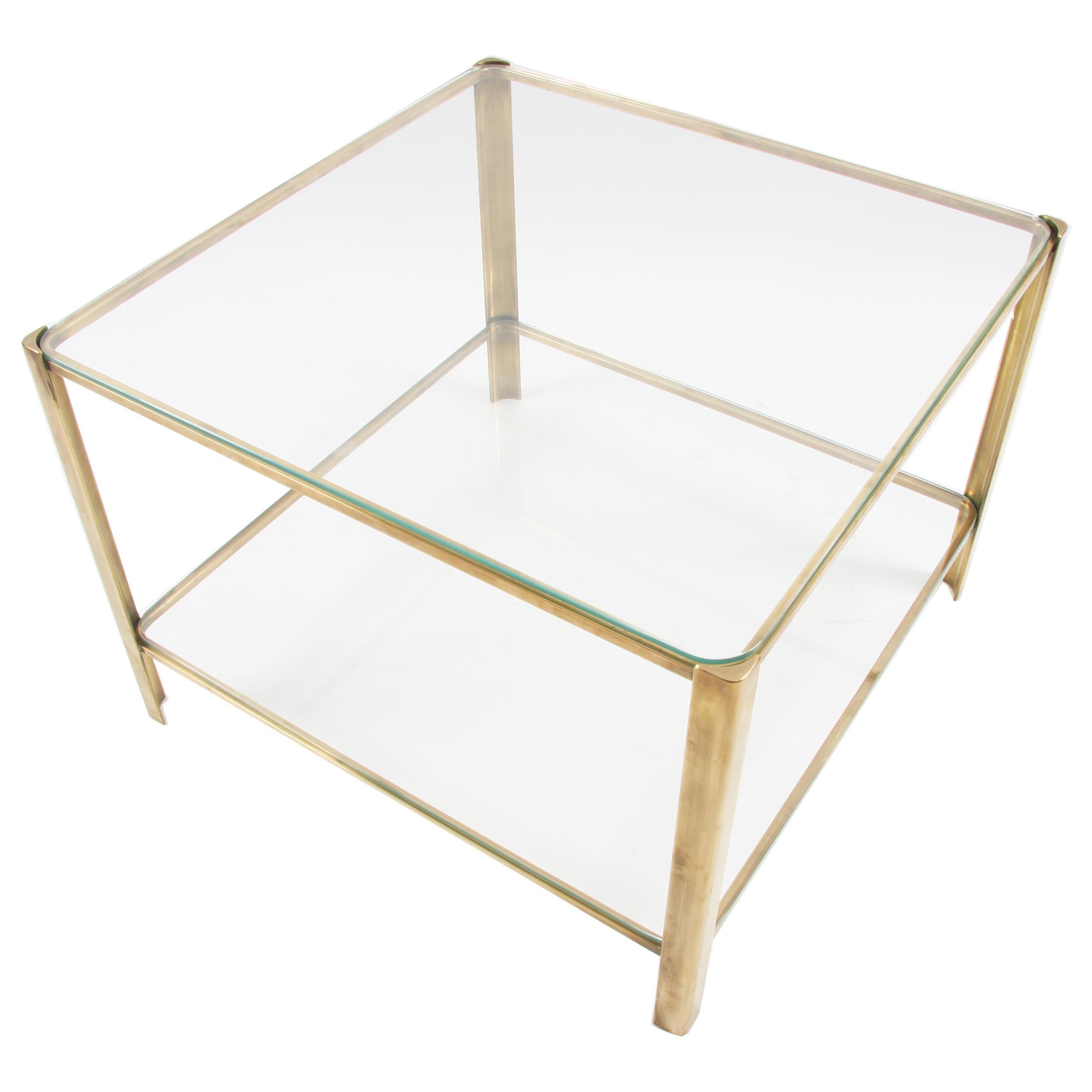Mid-Century Modern Jacques Quinet Square Side Table For Sale