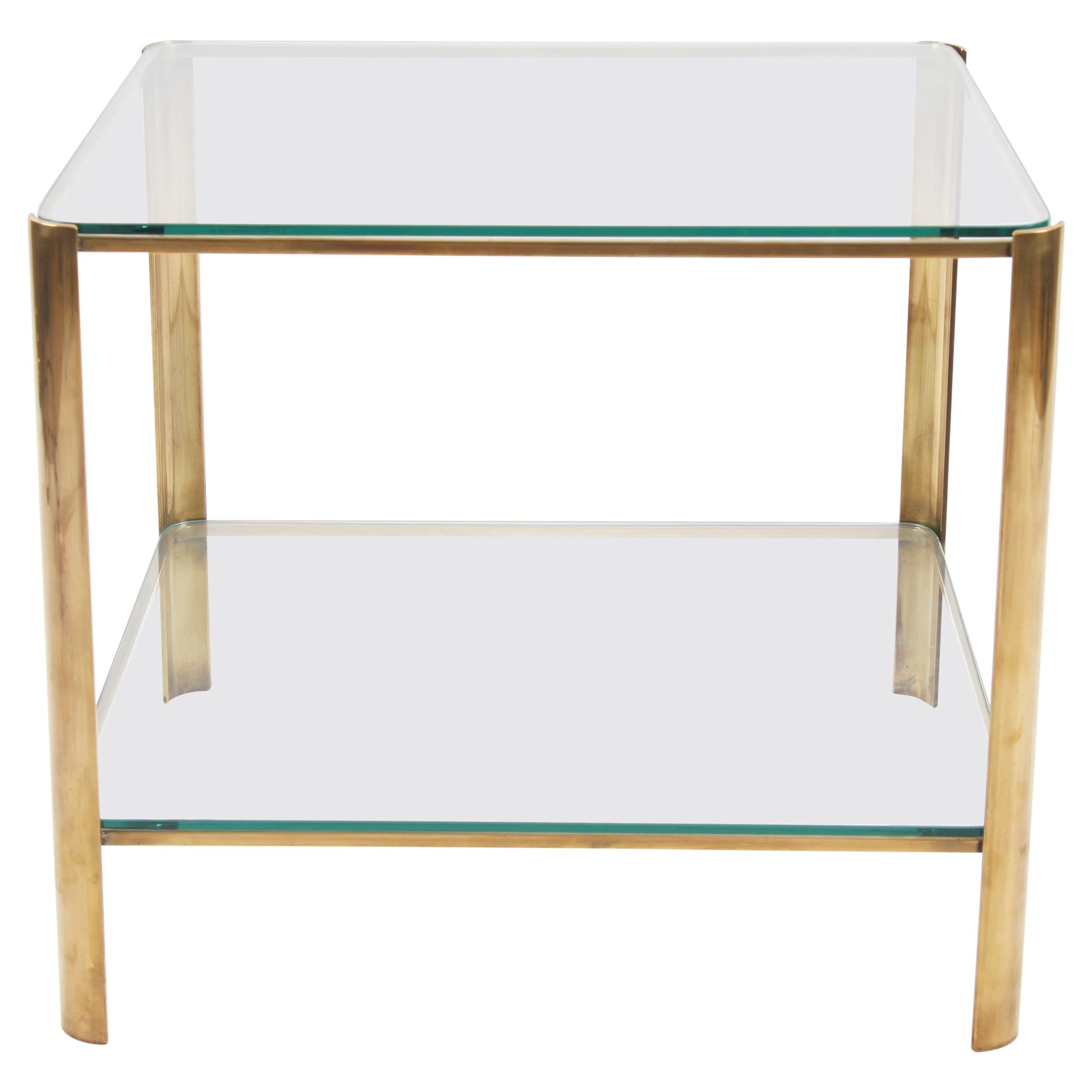 Jacques Quinet Square Side Table For Sale