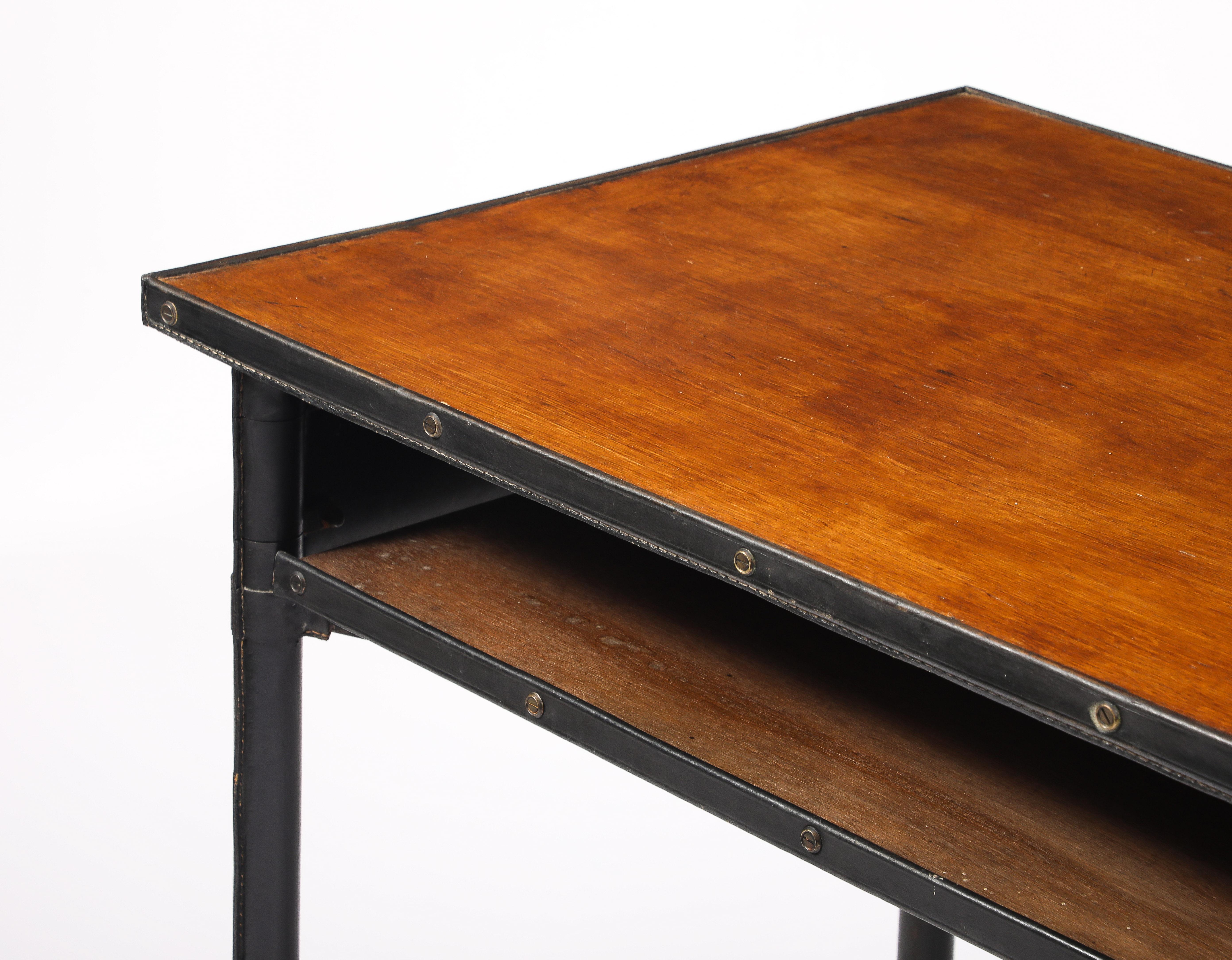 Jacques Quinet Two Tiered Desk, France 1950's in vendita 5