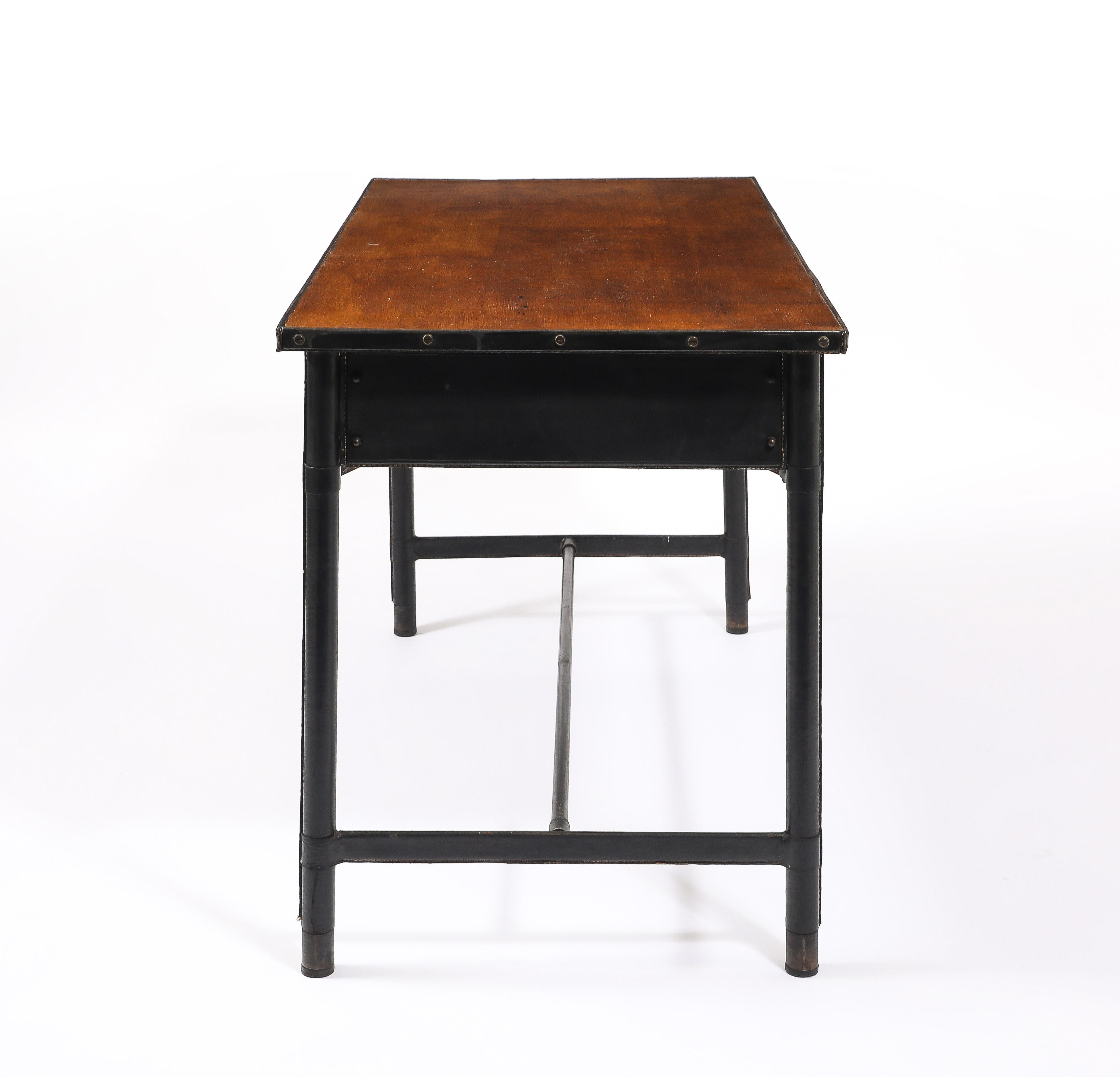 Jacques Quinet Two Tiered Desk, France 1950's in vendita 6