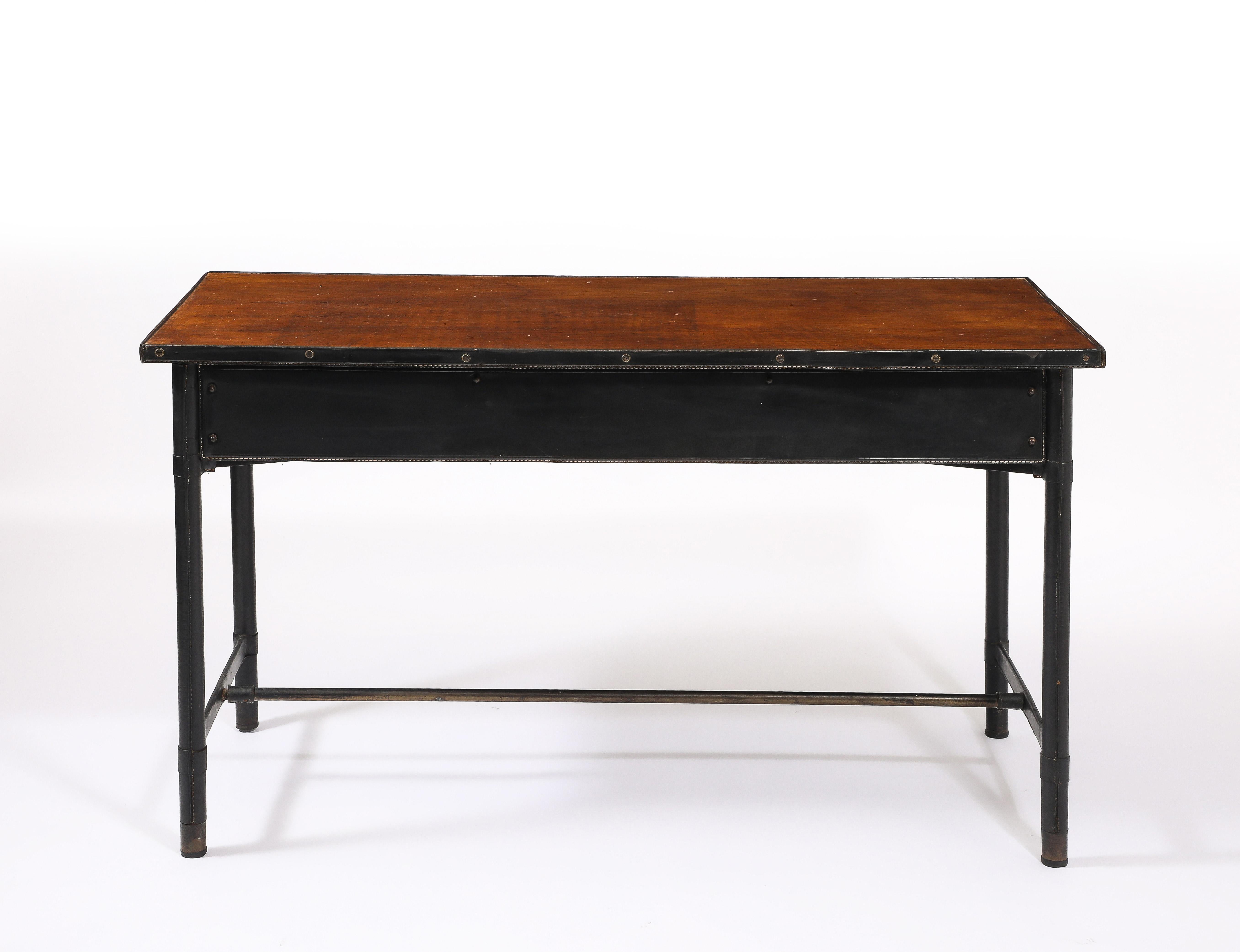 Jacques Quinet Two Tiered Desk, France 1950's in vendita 10