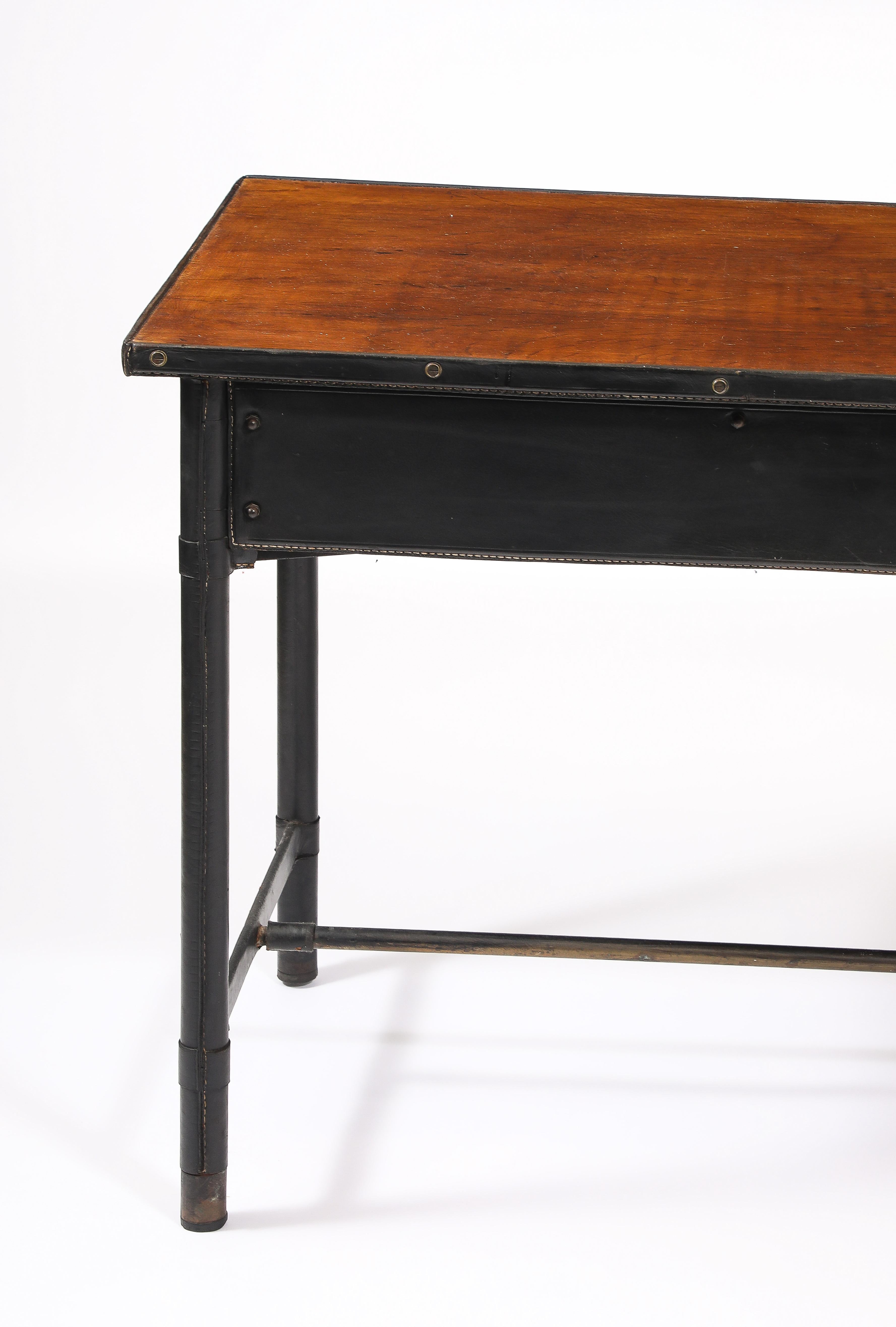 Jacques Quinet Two Tiered Desk, France 1950's in vendita 11