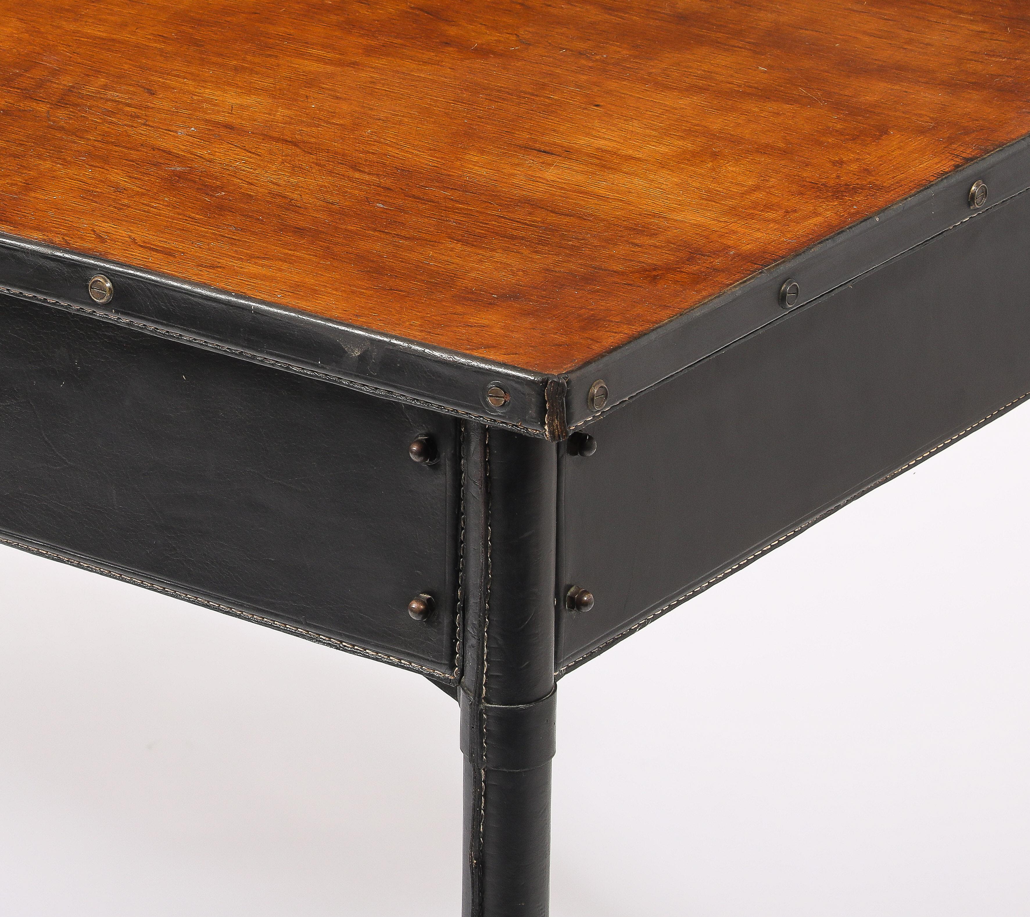 Jacques Quinet Two Tiered Desk, France 1950's in vendita 13