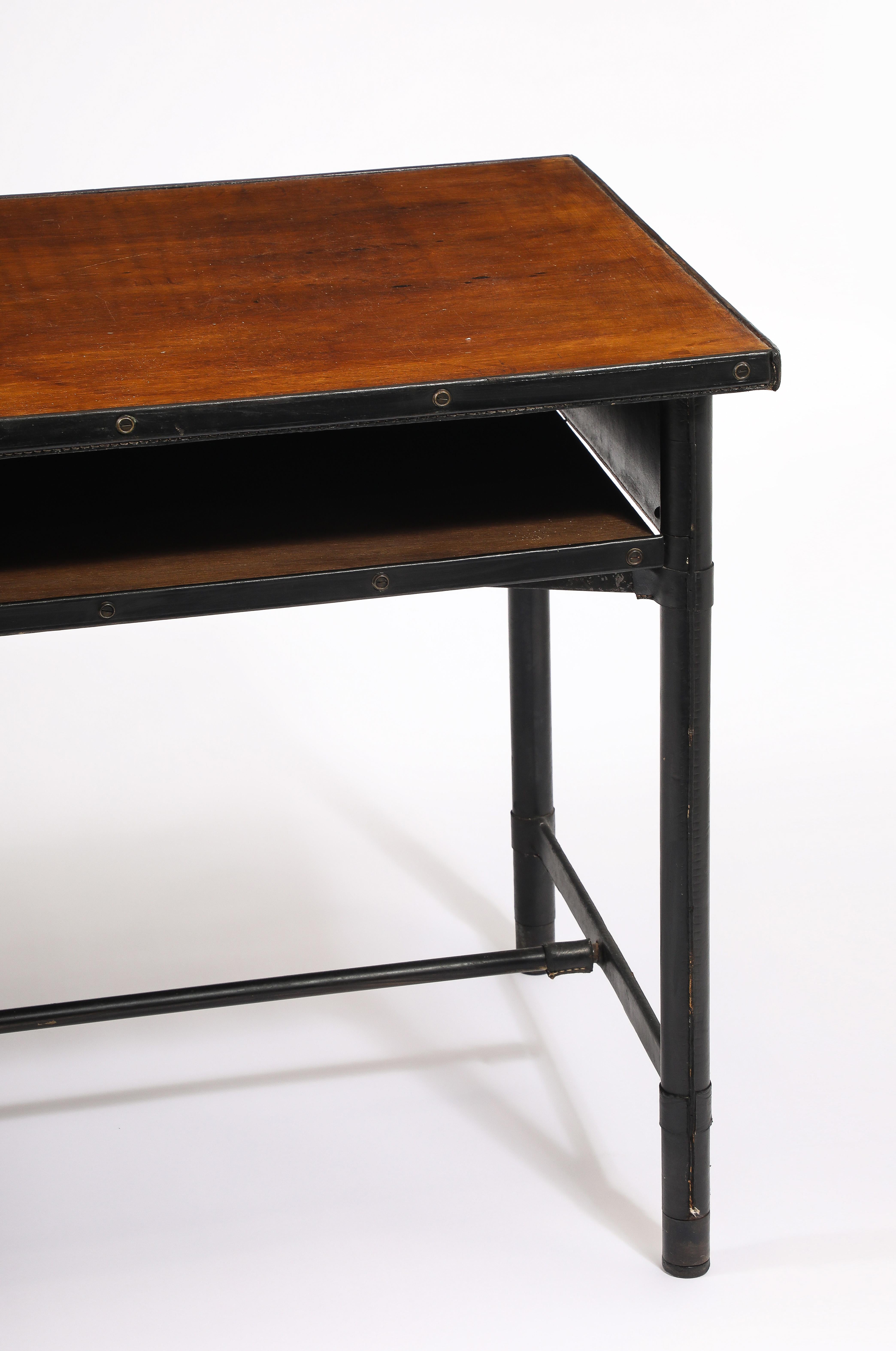 Jacques Quinet Two Tiered Desk, France 1950's in vendita 1